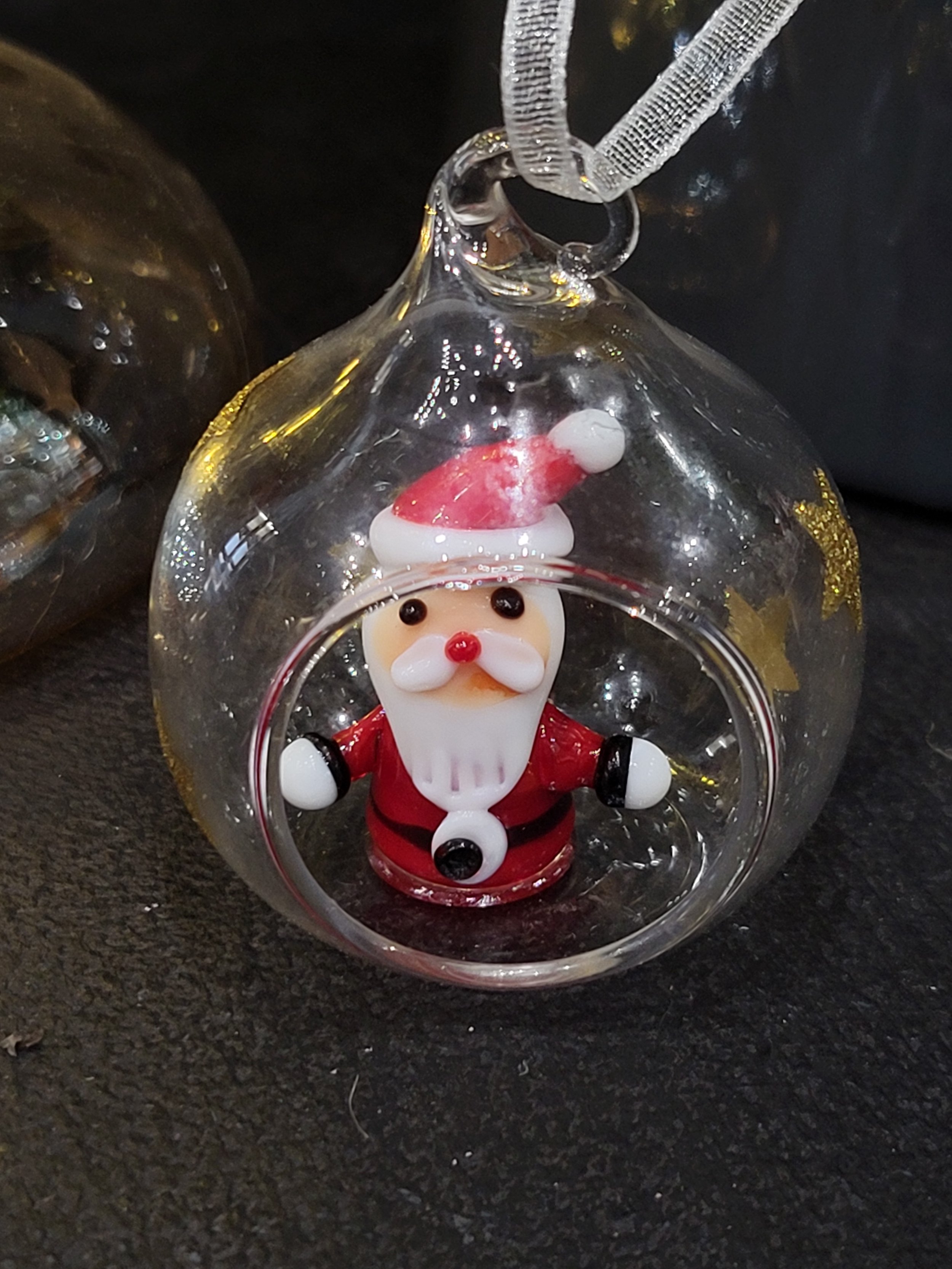 Santa Glass Bauble