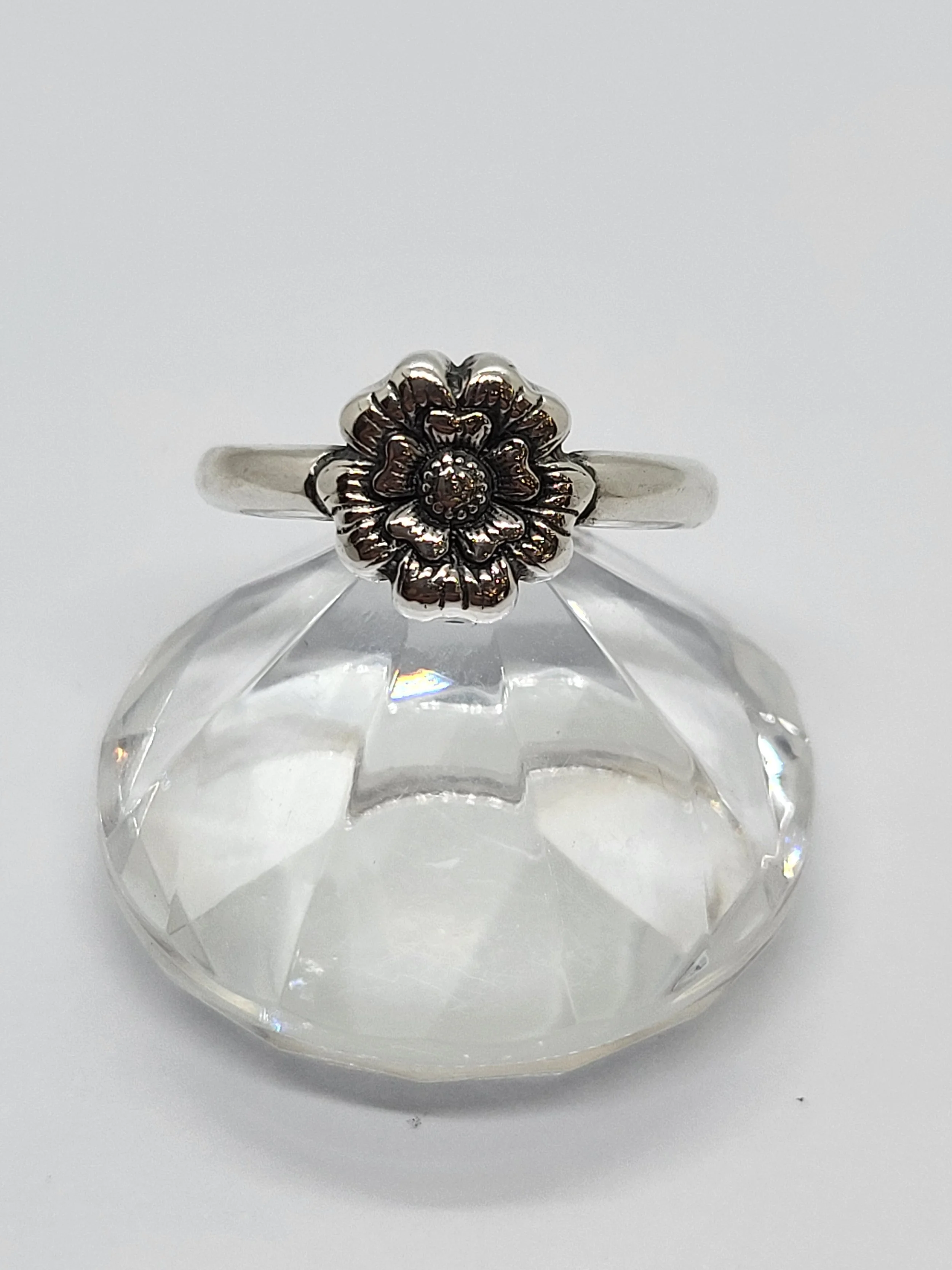 Silver Flower Ring