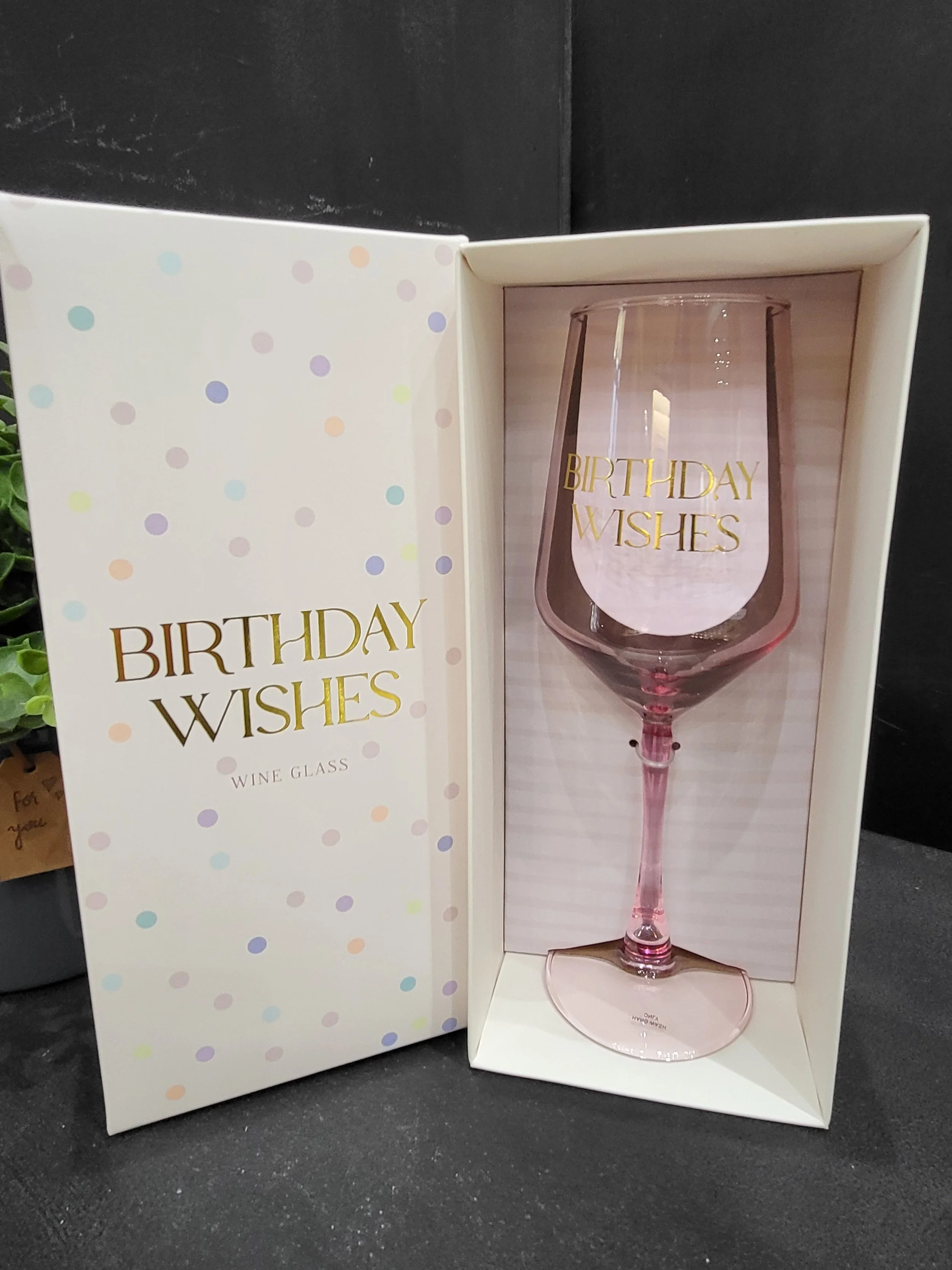 Birthday Wishes Wine Glass