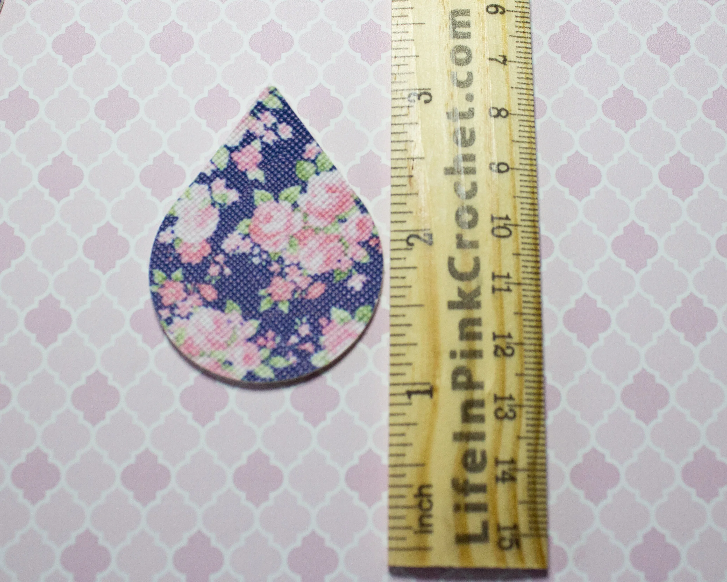 RED &amp; BLACK BUFFALO PLAID Teardrop Earrings Faux Leather Fabric Christmas