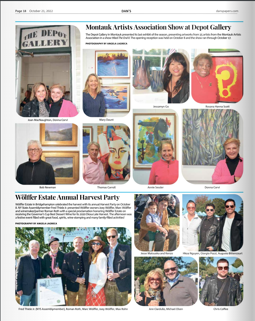 Jessamyn Go Long Island Ceramic Artist participates in Montauk Artist Association Group Show The End II photographed for Dan's Paper