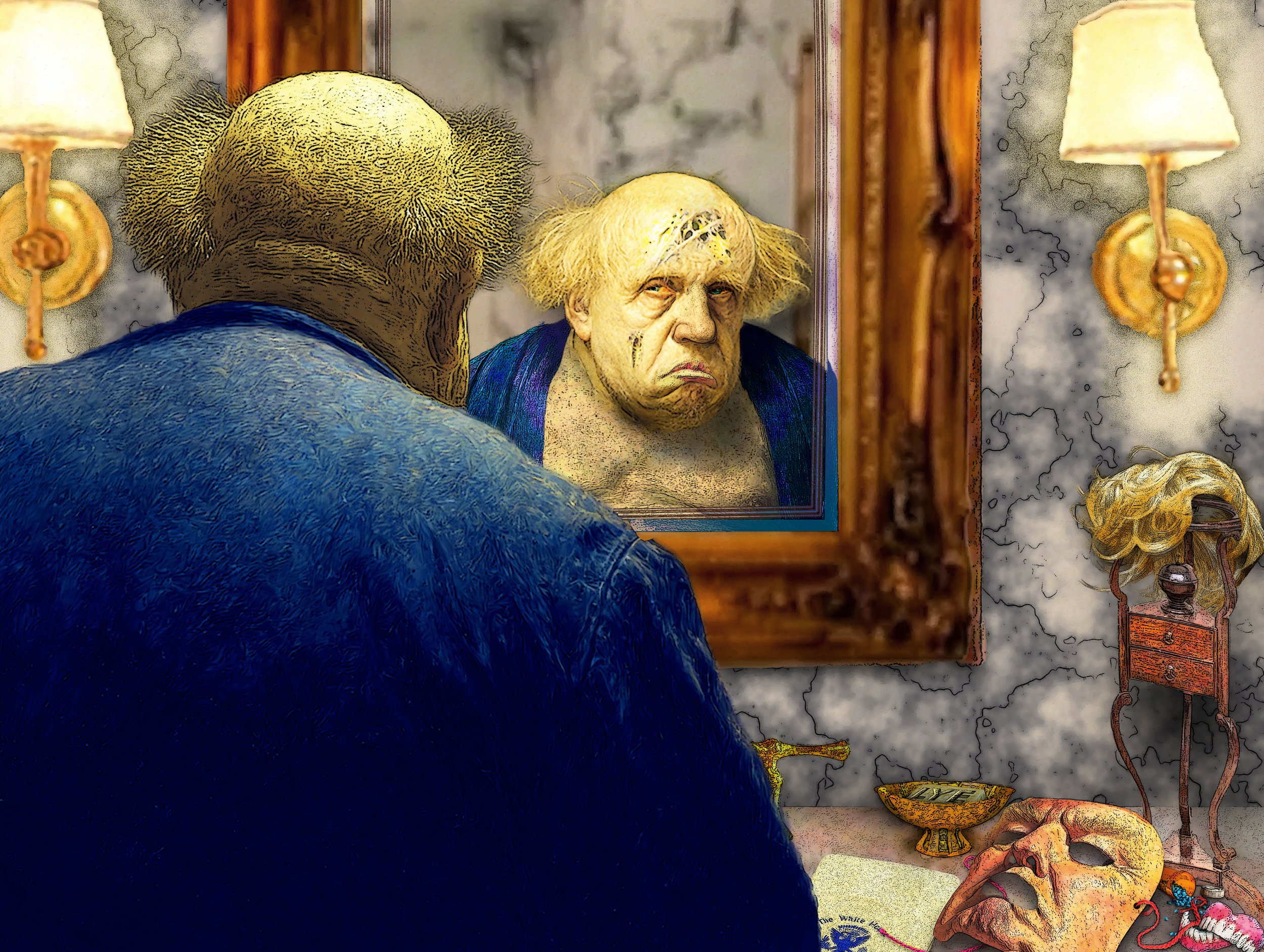 In the Lincoln Bedroom: Preparing to Face the Day