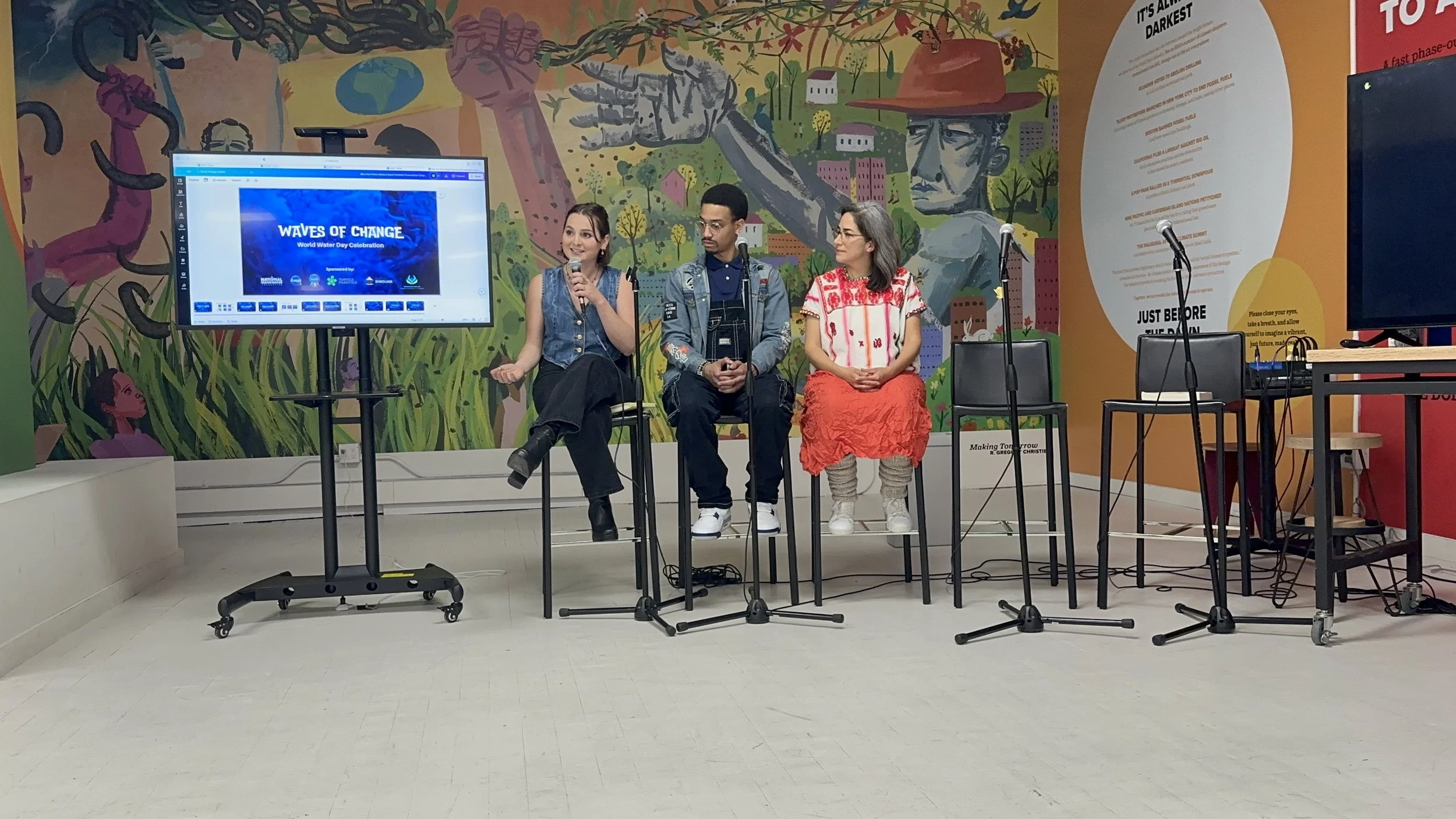 Speaking at The Climate Museum for World Water Day