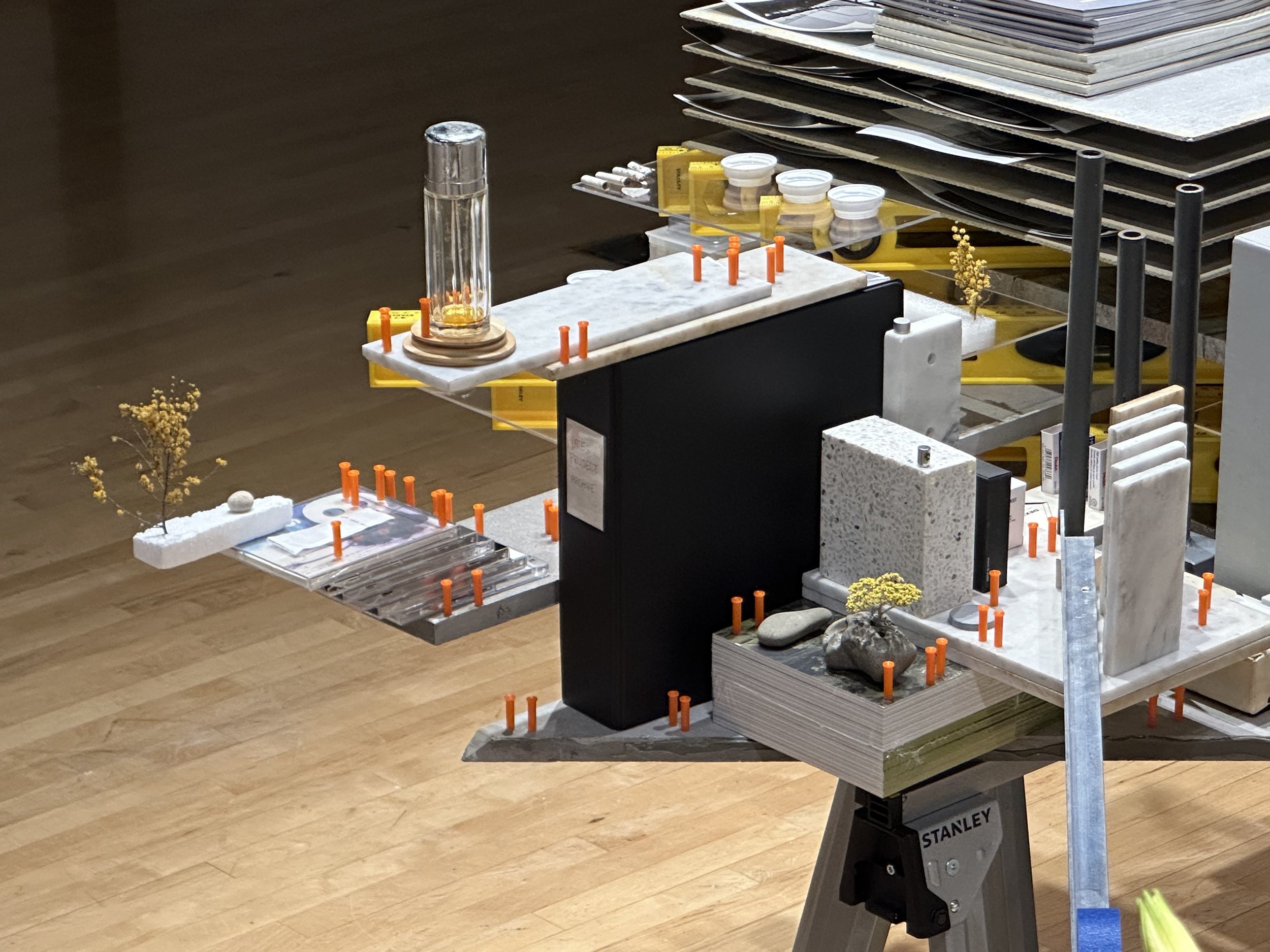 Between Baucis & Two Bays, 2026, Found objects, Dimensions variable