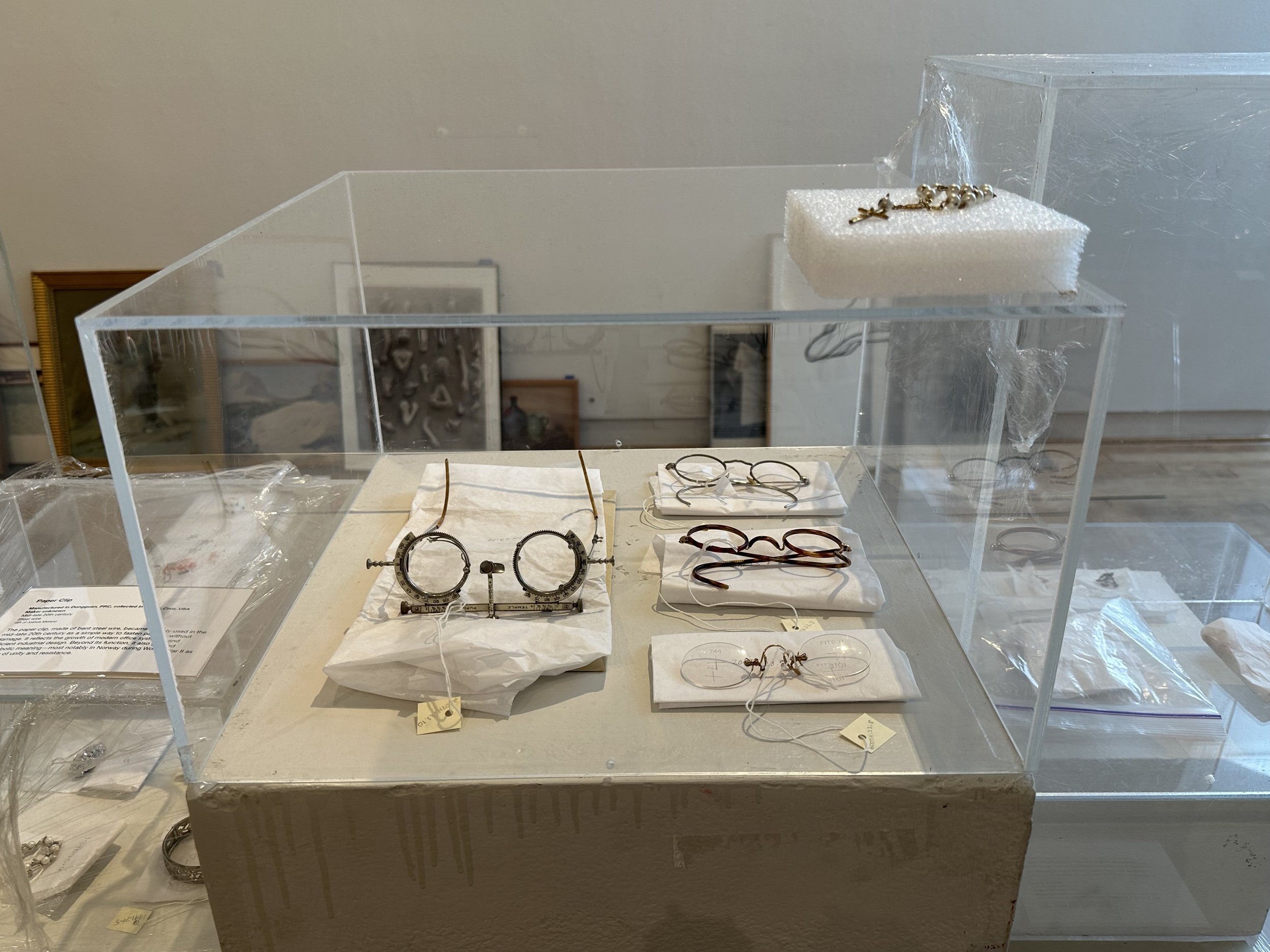 The Things We Did & Didn't Do, 2026, Archives from the Santa Cruz Museum of Art & History, found objects, 900 sq ft. 