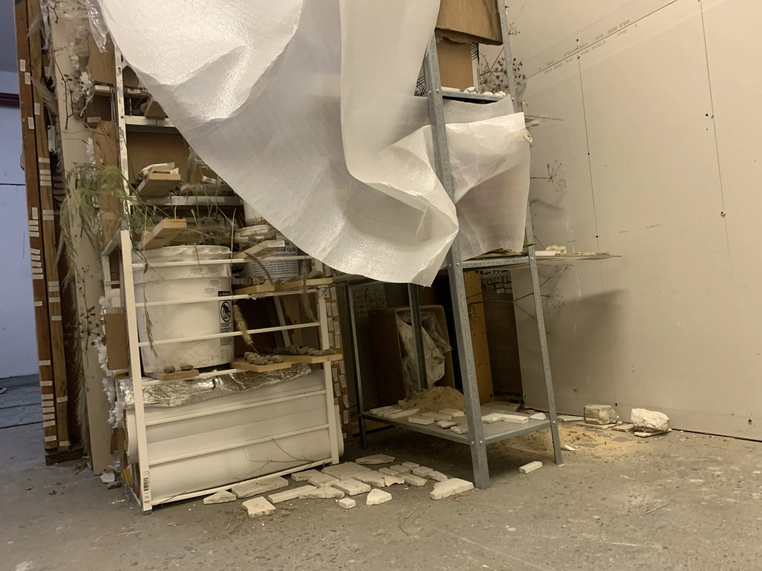 Layered Daze on Mango Haze, 2021, Mixed media, Dimensions variable