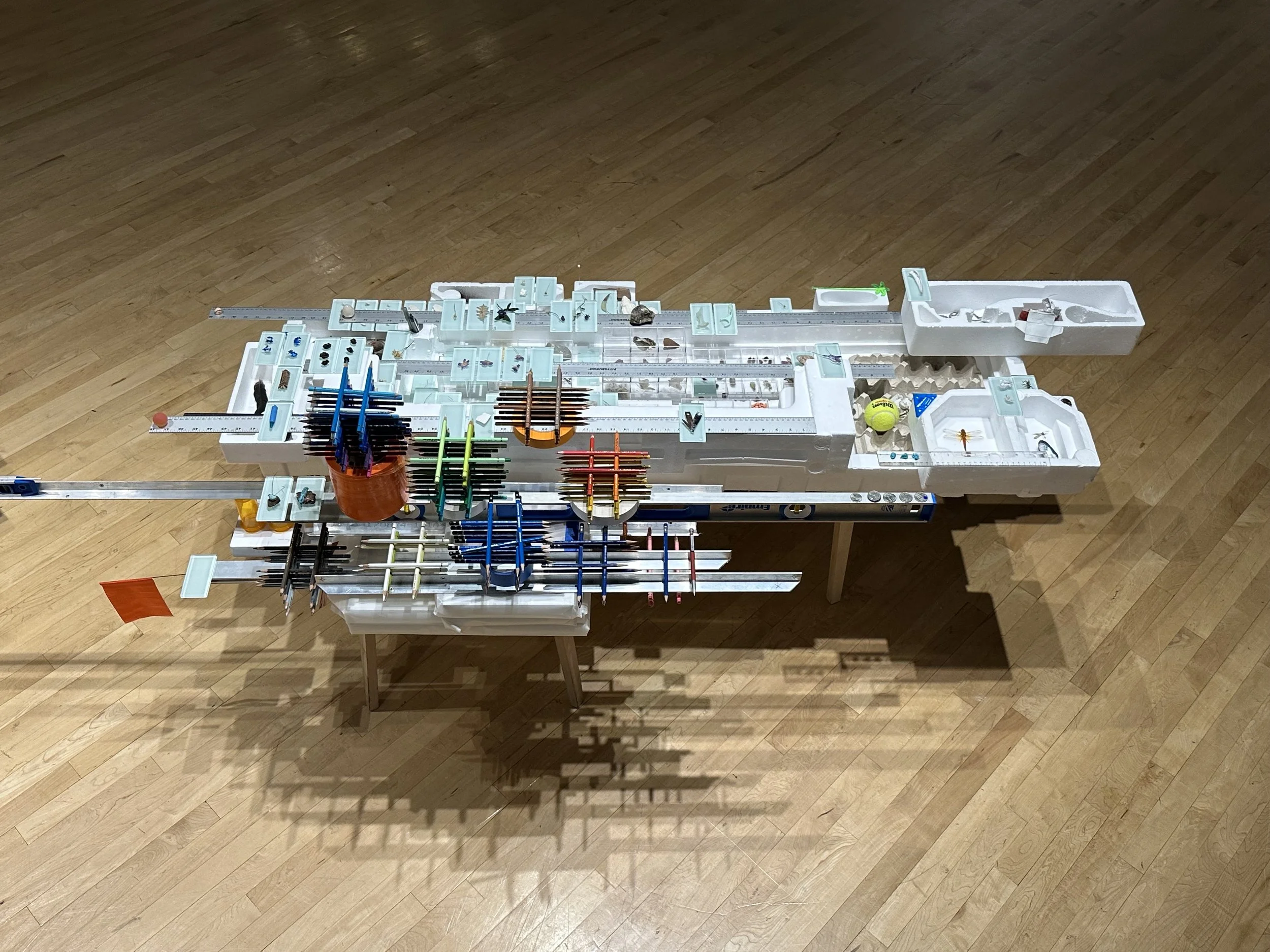 Between Baucis & Two Bays, 2026, Found objects, Dimensions variable