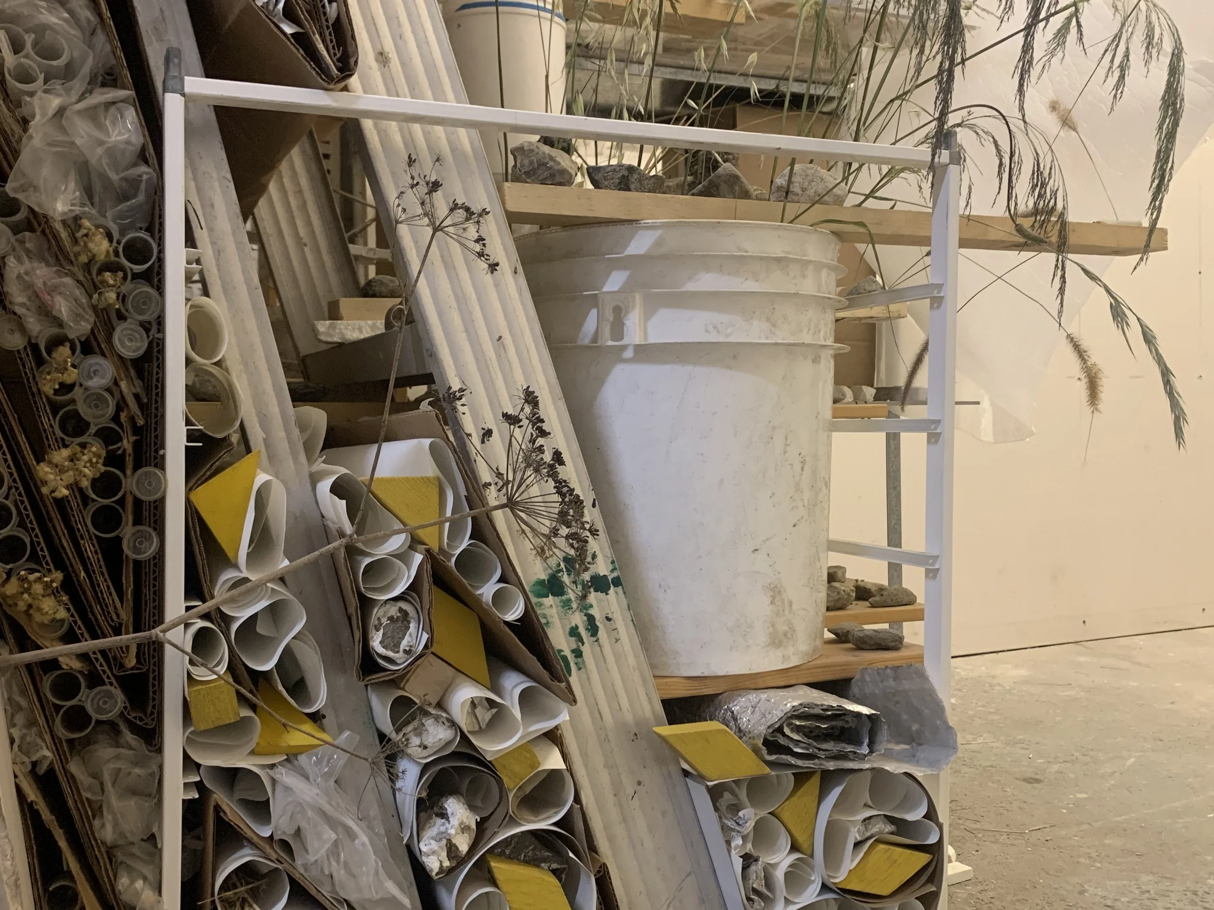 Layered Daze on Mango Haze, 2021, Mixed media, Dimensions variable