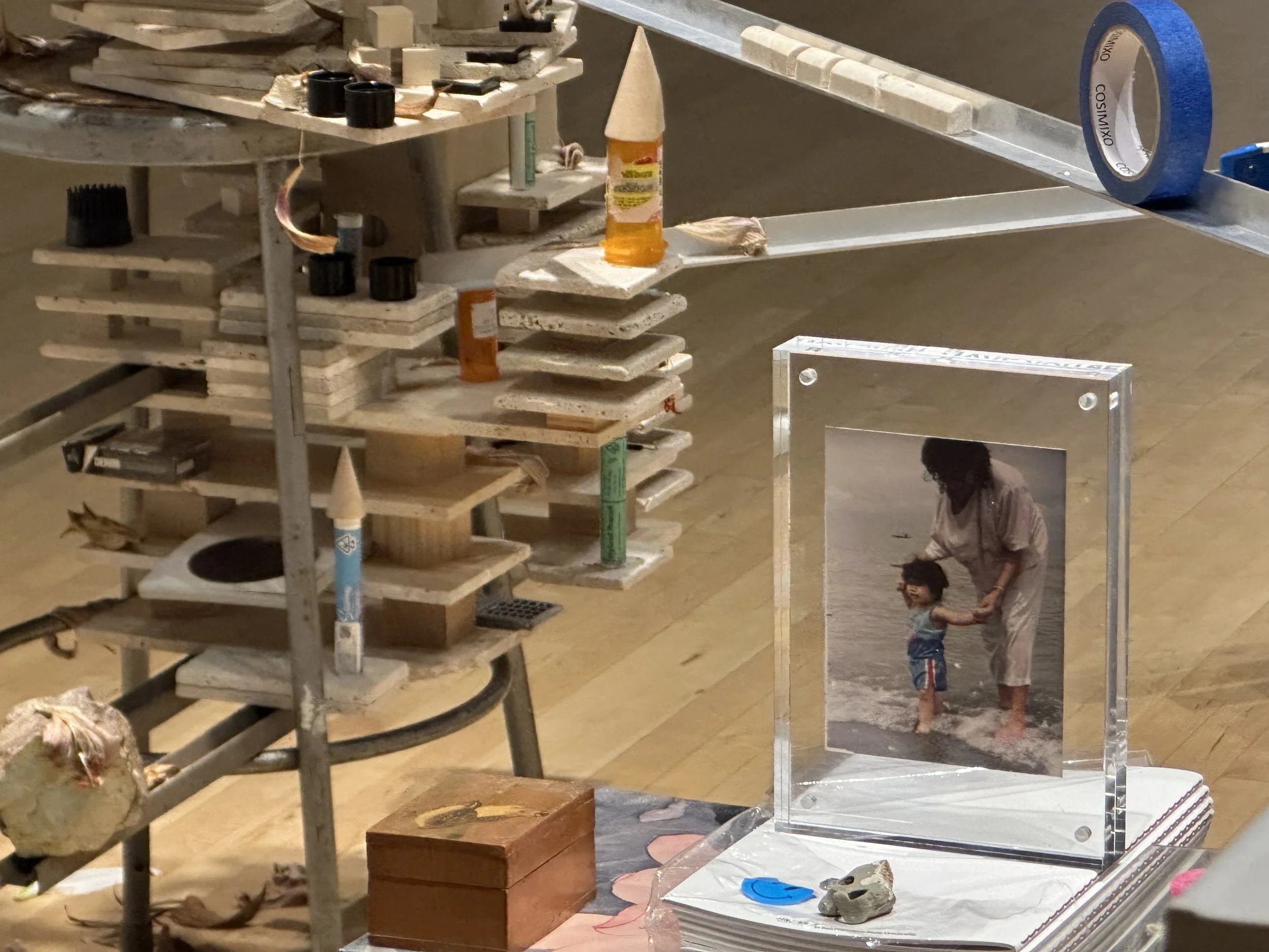 Between Baucis & Two Bays, 2026, Found objects, Dimensions variable