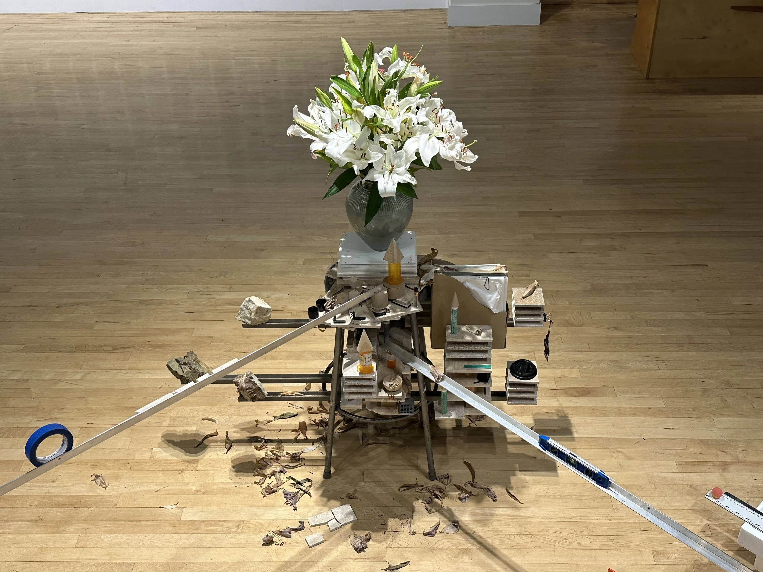 Between Baucis & Two Bays, 2026, Found objects, Dimensions variable
