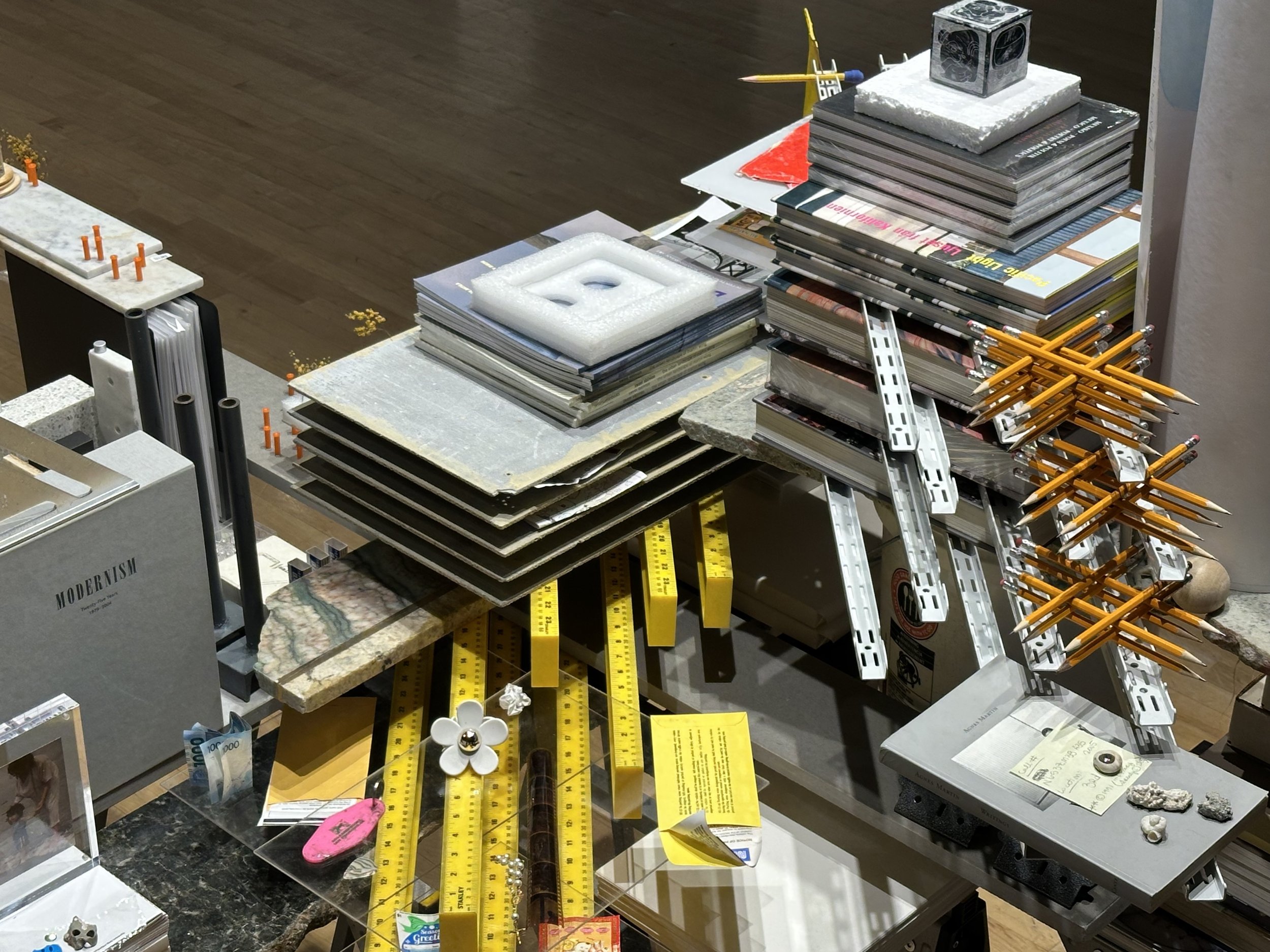 Between Baucis & Two Bays, 2026, Found objects, Dimensions variable