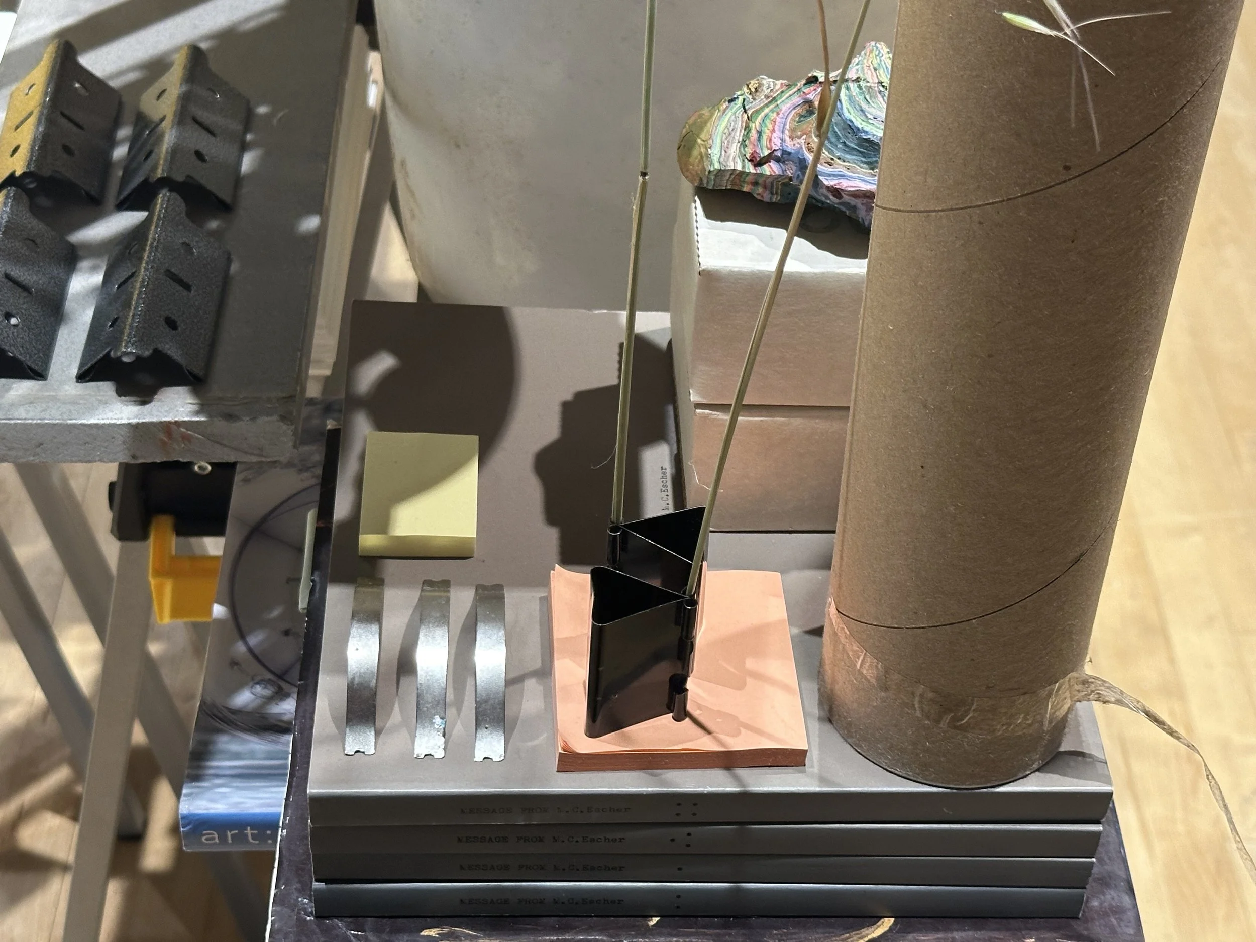 Between Baucis & Two Bays, 2026, Found objects, Dimensions variable