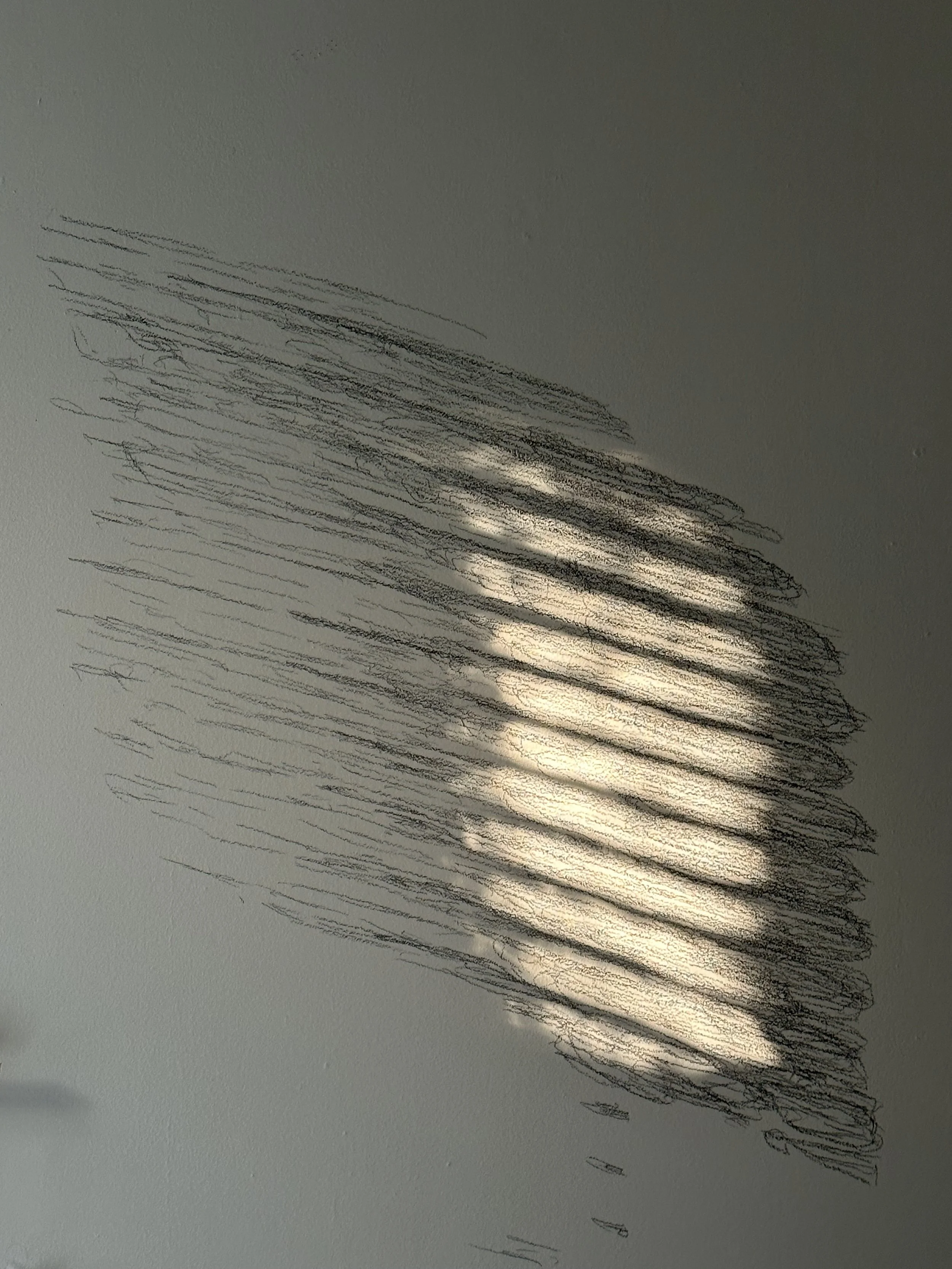 I close my eyes - Only for a moment - And the moment's gone, 2025, Graphite on architectural surfaces, Dimensions variable