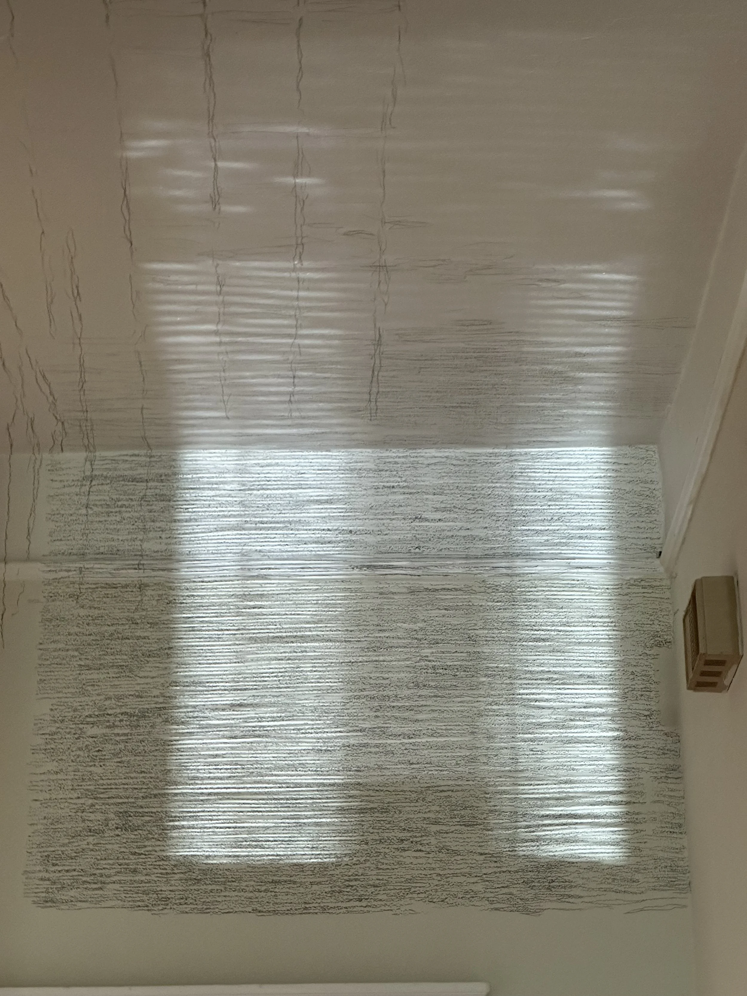 I close my eyes - Only for a moment - And the moment's gone, 2025, Graphite on architectural surfaces, Dimensions variable