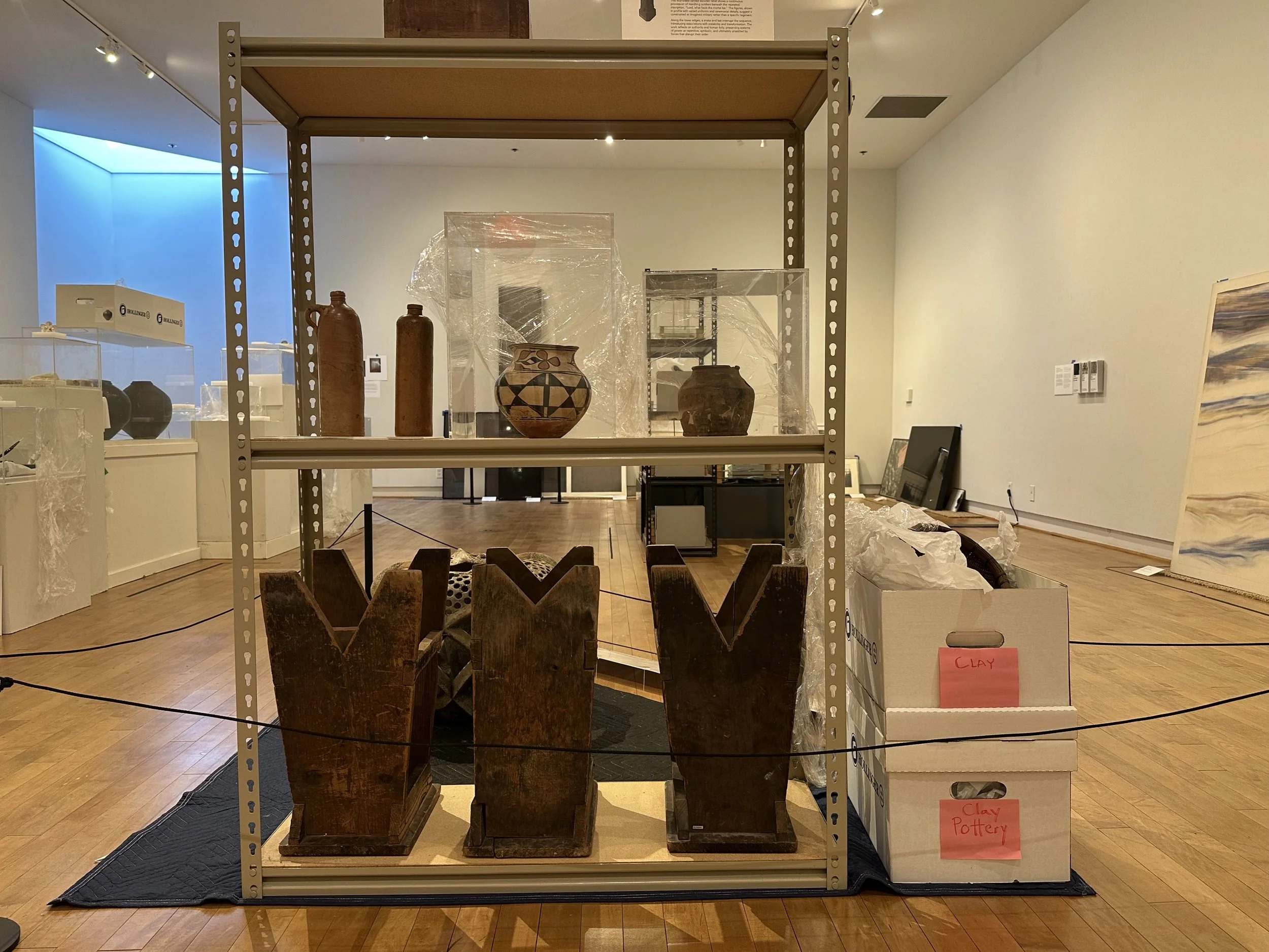 The Things We Did & Didn't Do, 2026, Archives from the Santa Cruz Museum of Art & History, found objects, 900 sq ft. 