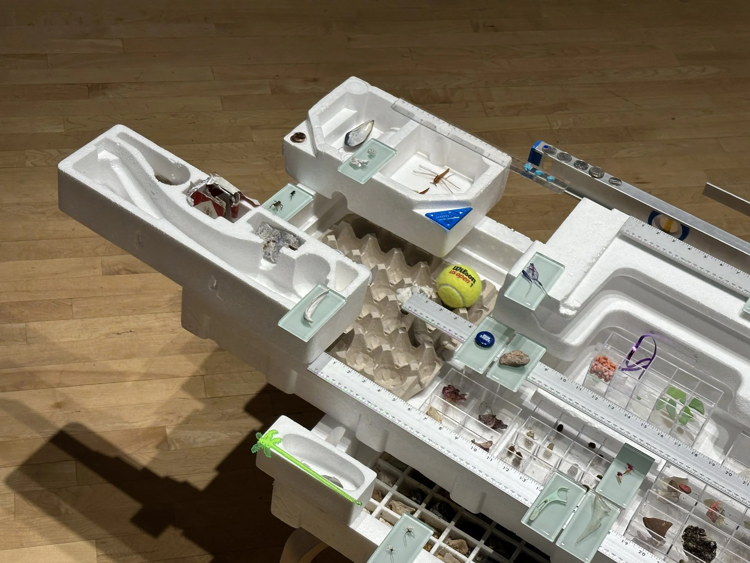 Between Baucis & Two Bays, 2026, Found objects, Dimensions variable