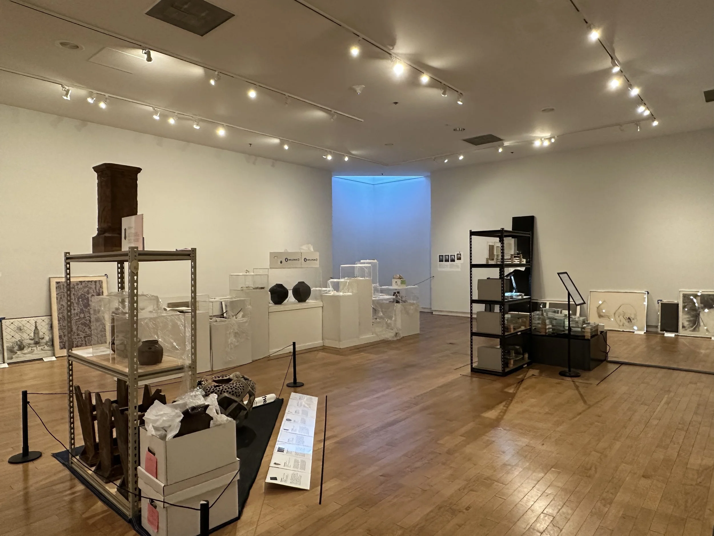 The Things We Did & Didn't Do, 2026, Archives from the Santa Cruz Museum of Art & History, found objects, 900 sq ft. 