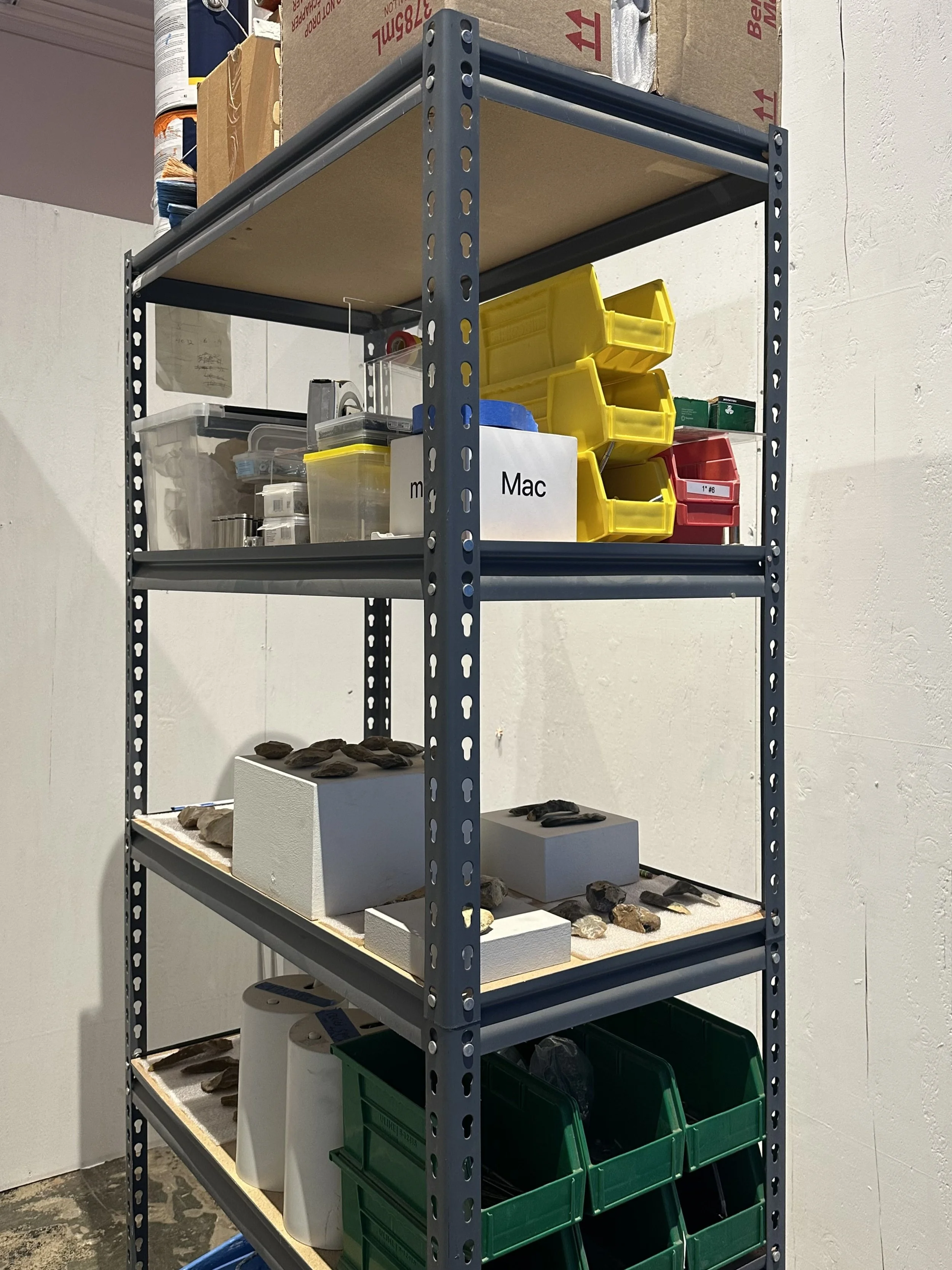 The Distance is Nothing, 2026, Paleolithic tools, found objects, Dimensions variable 