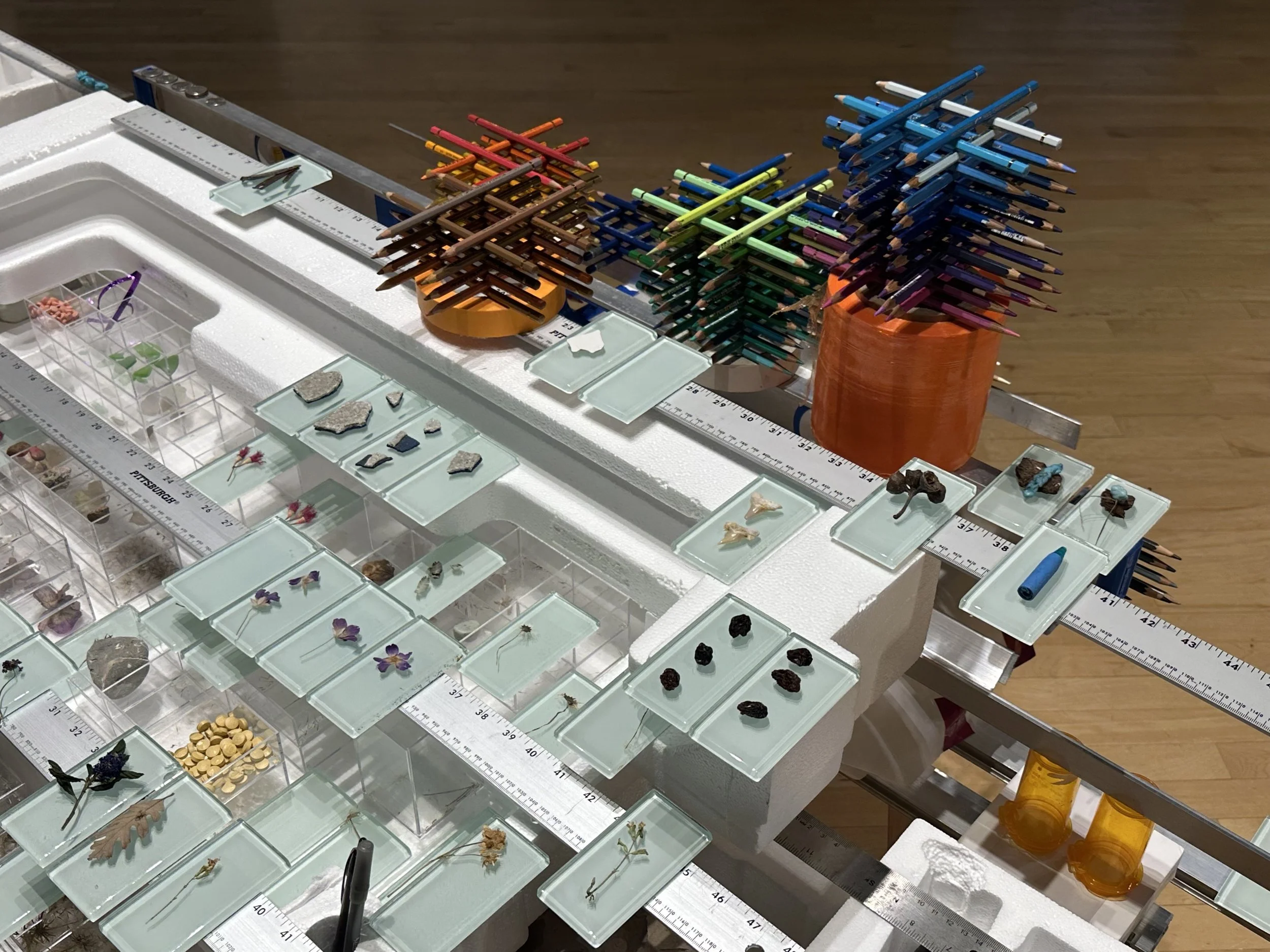 Between Baucis & Two Bays, 2026, Found objects, Dimensions variable