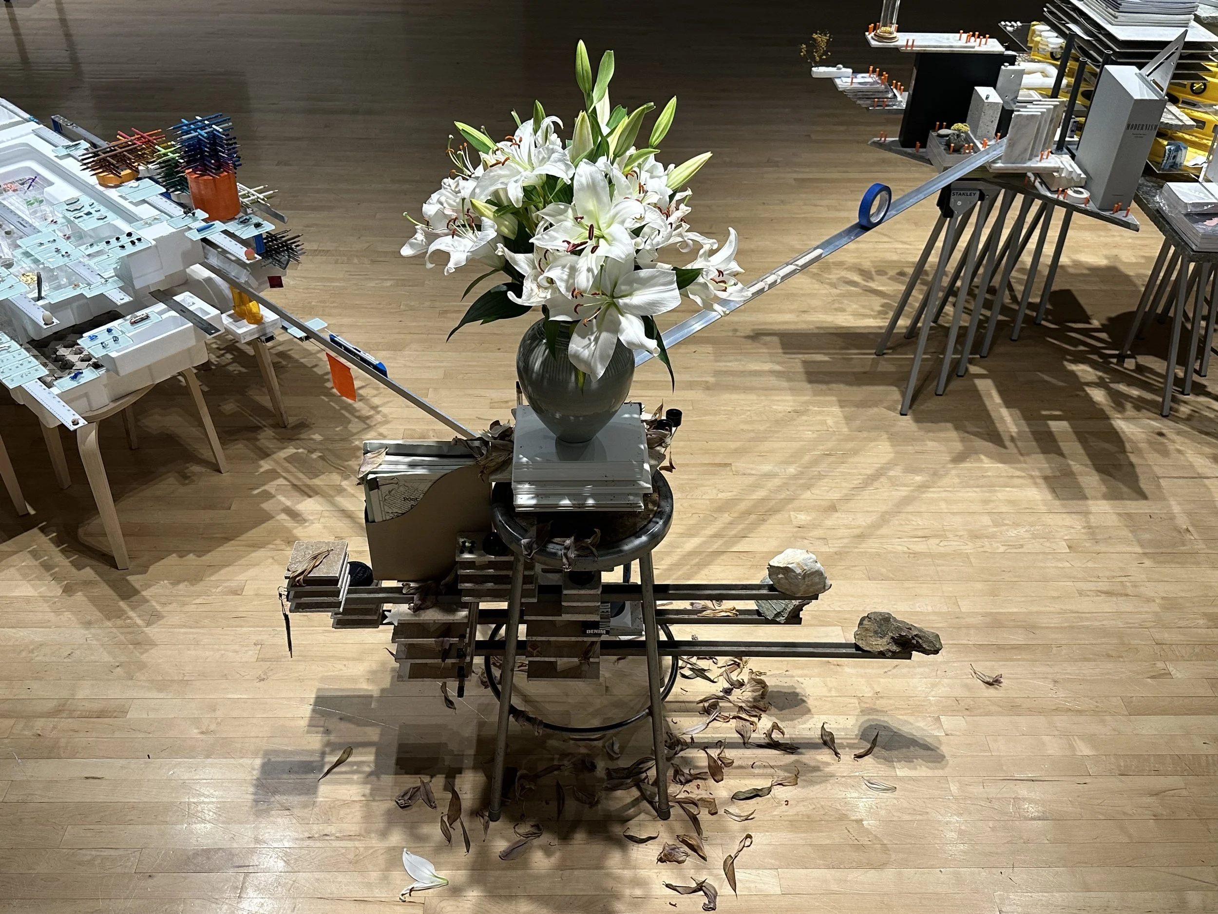 Between Baucis & Two Bays, 2026, Found objects, Dimensions variable