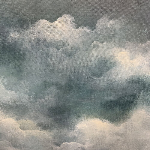 "Recollection" cloud painting detail
