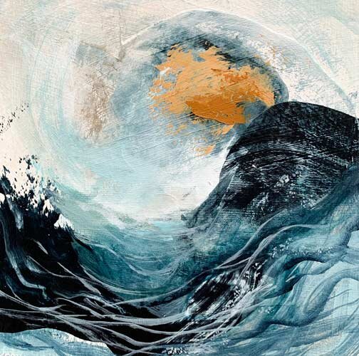 "Crash" ocean inspired art print
