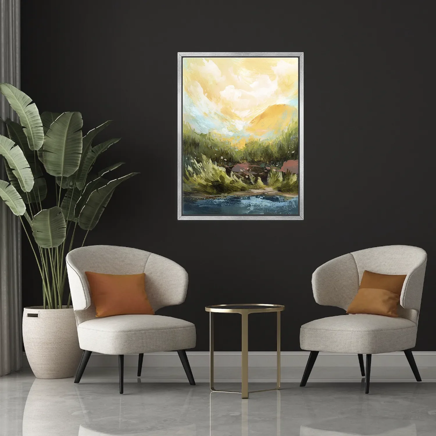 Nature inspired canvas wall art for modern homes