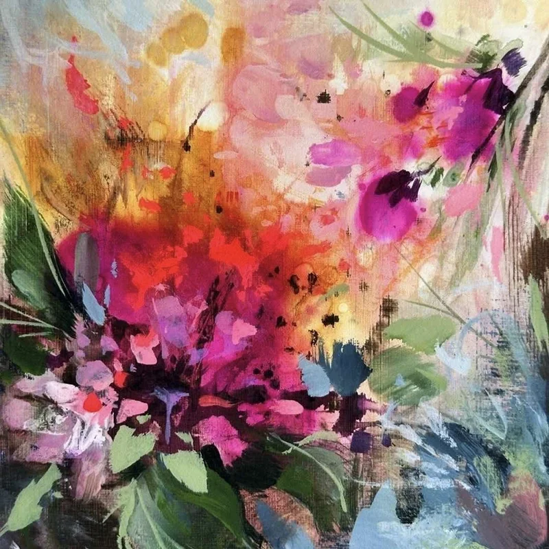 'AWAKENING' Bright Floral Art Print