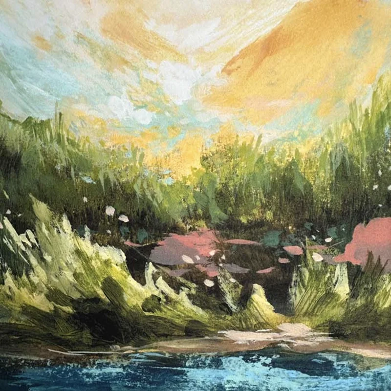 'Summer's Warmth' Pacific Northwest inspired nature wall art.