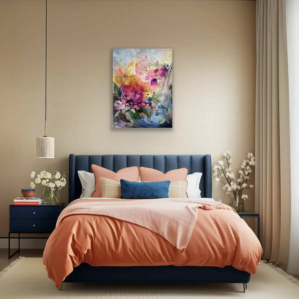 Awakening — Bright Floral Canvas Art Print