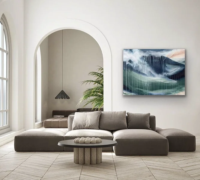 Waking from Winter | Original Painting | Abstract Landscape