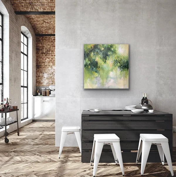 Sunlight in the Trees | Original Painting | Abstract Landscape