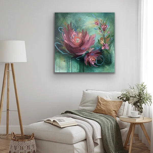 Quiet Bloom | Original Painting | Abstract Floral