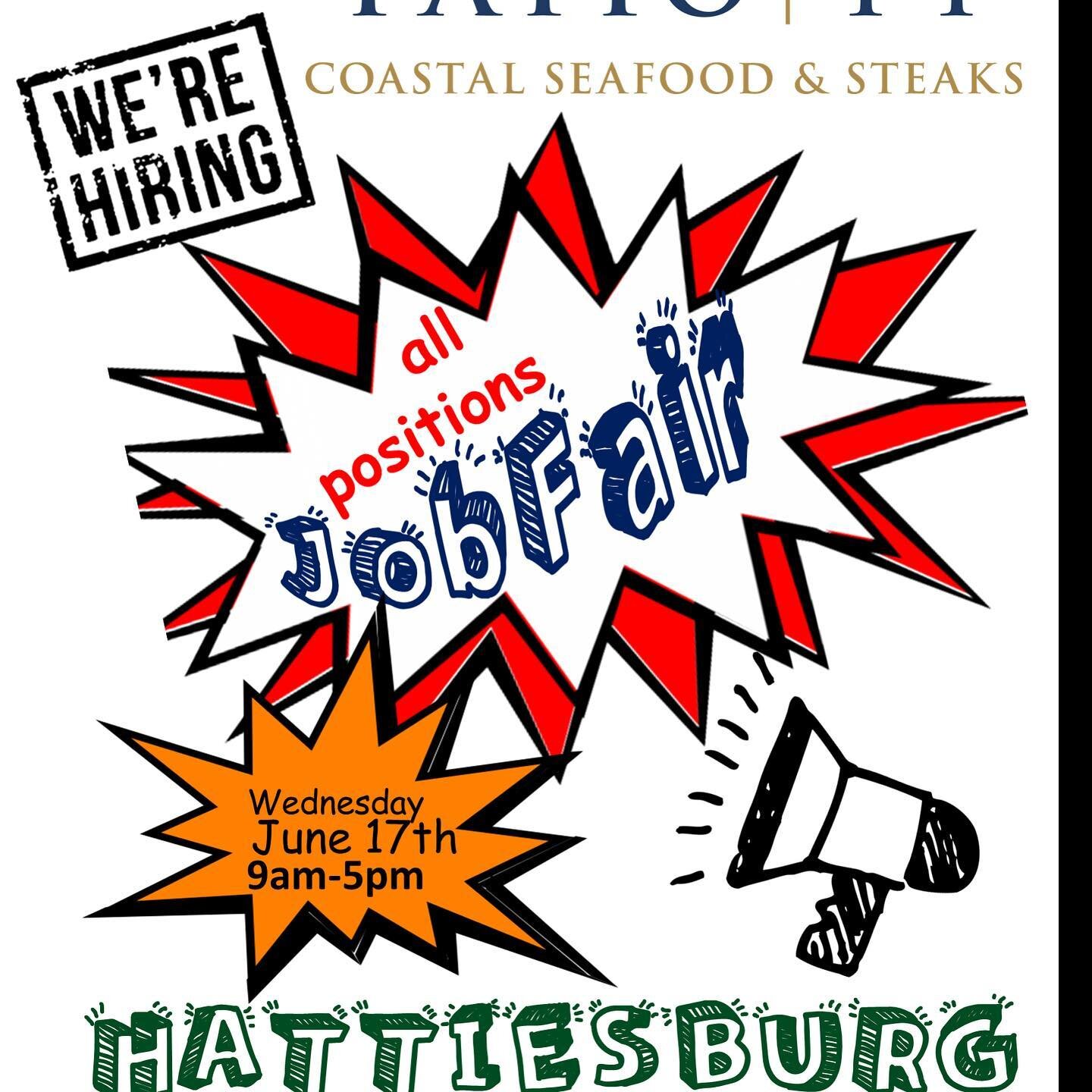 ‼️NOW HIRING‼️
🍴ALL positions
🍴Flexible schedules
🍴Full Time/Part Time
🍴NO scheduled time  required 🍴ON THE SPOT interviews