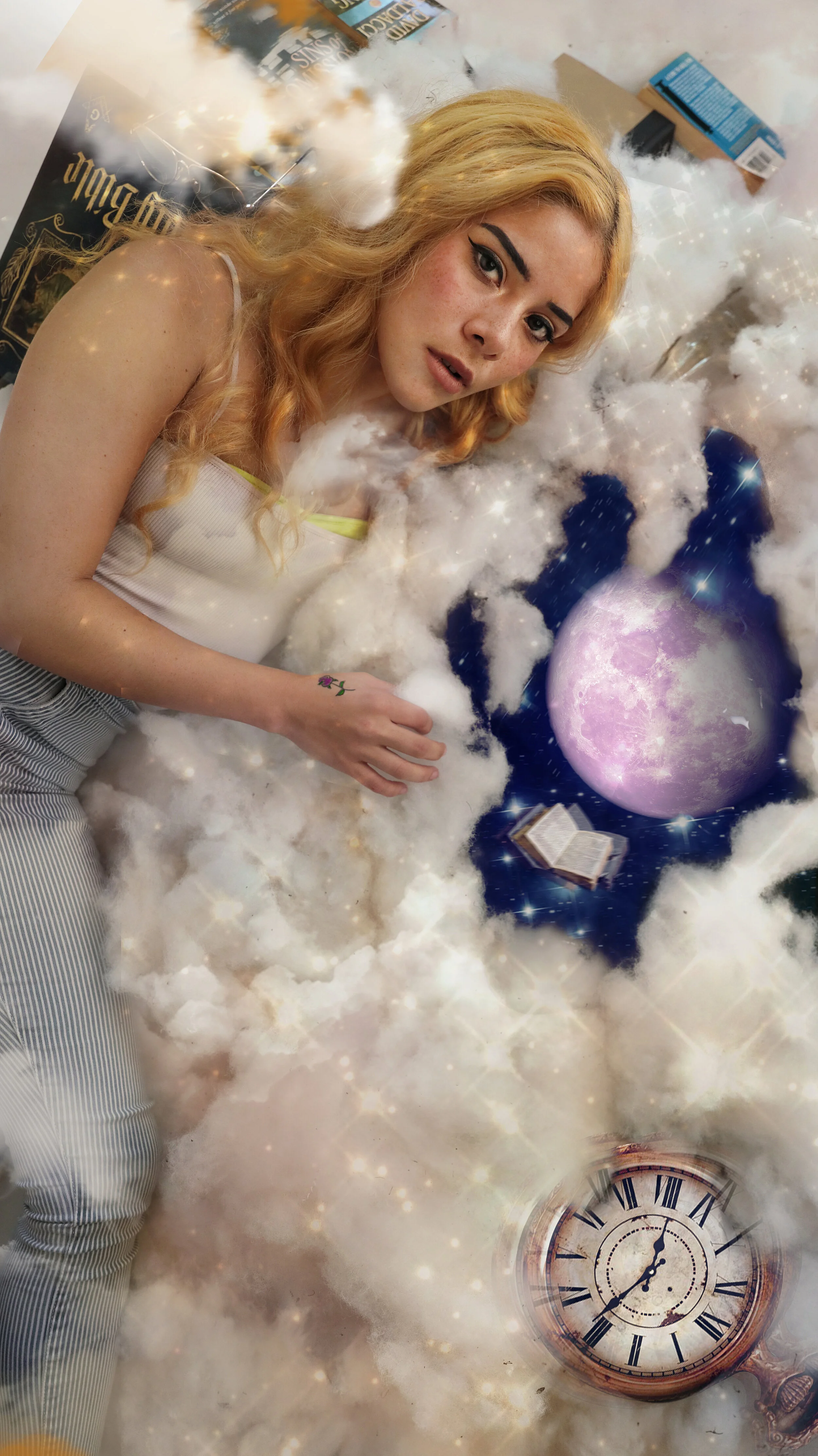 1a.JPG	"Cloud Keeper" concept portrait — model laying in clouds, pulling them open to reveal another universe — KEN X KEEN Orlando
