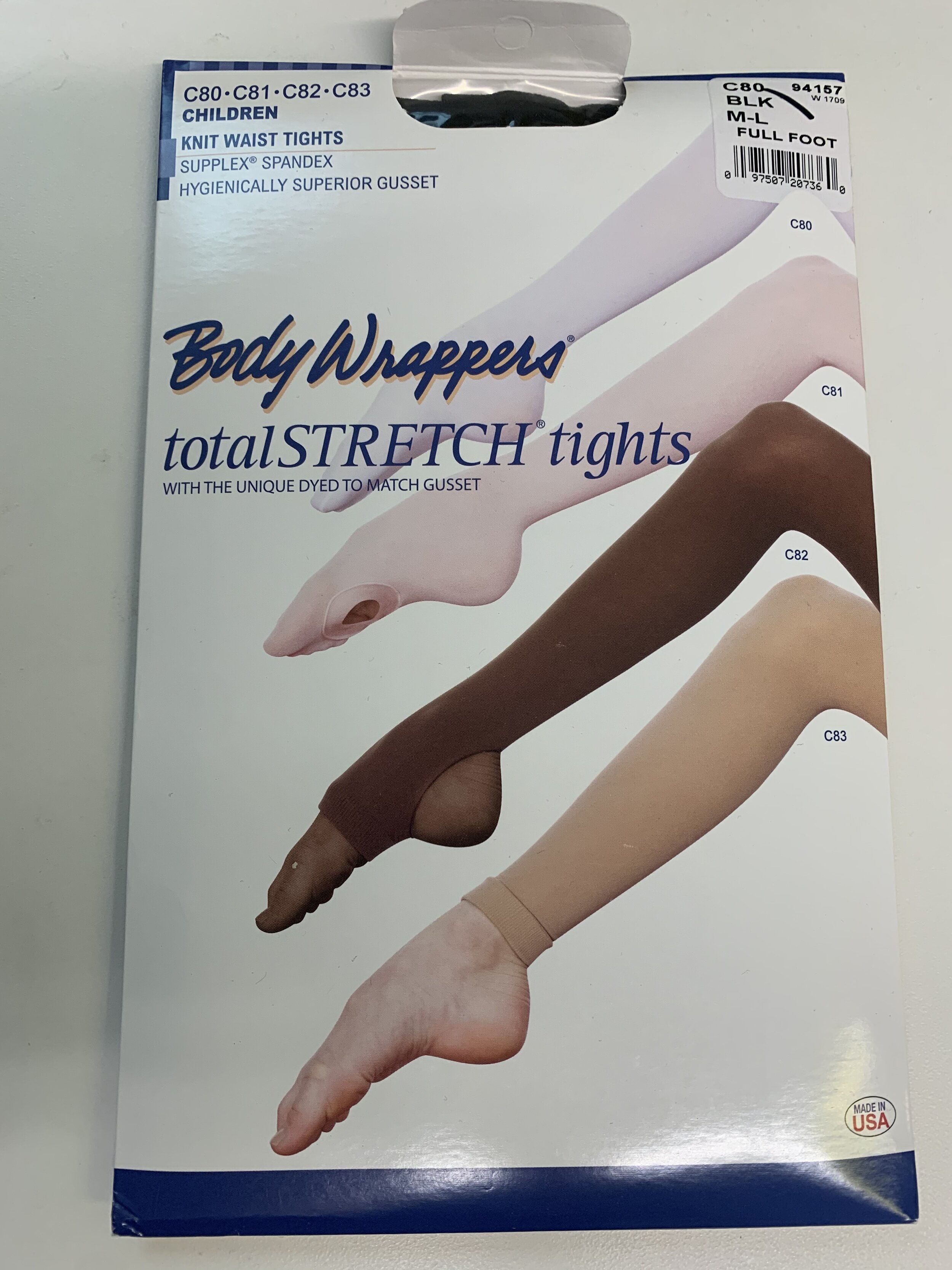 Children's Ultra Shimmery Dance Tights by Body Wrappers