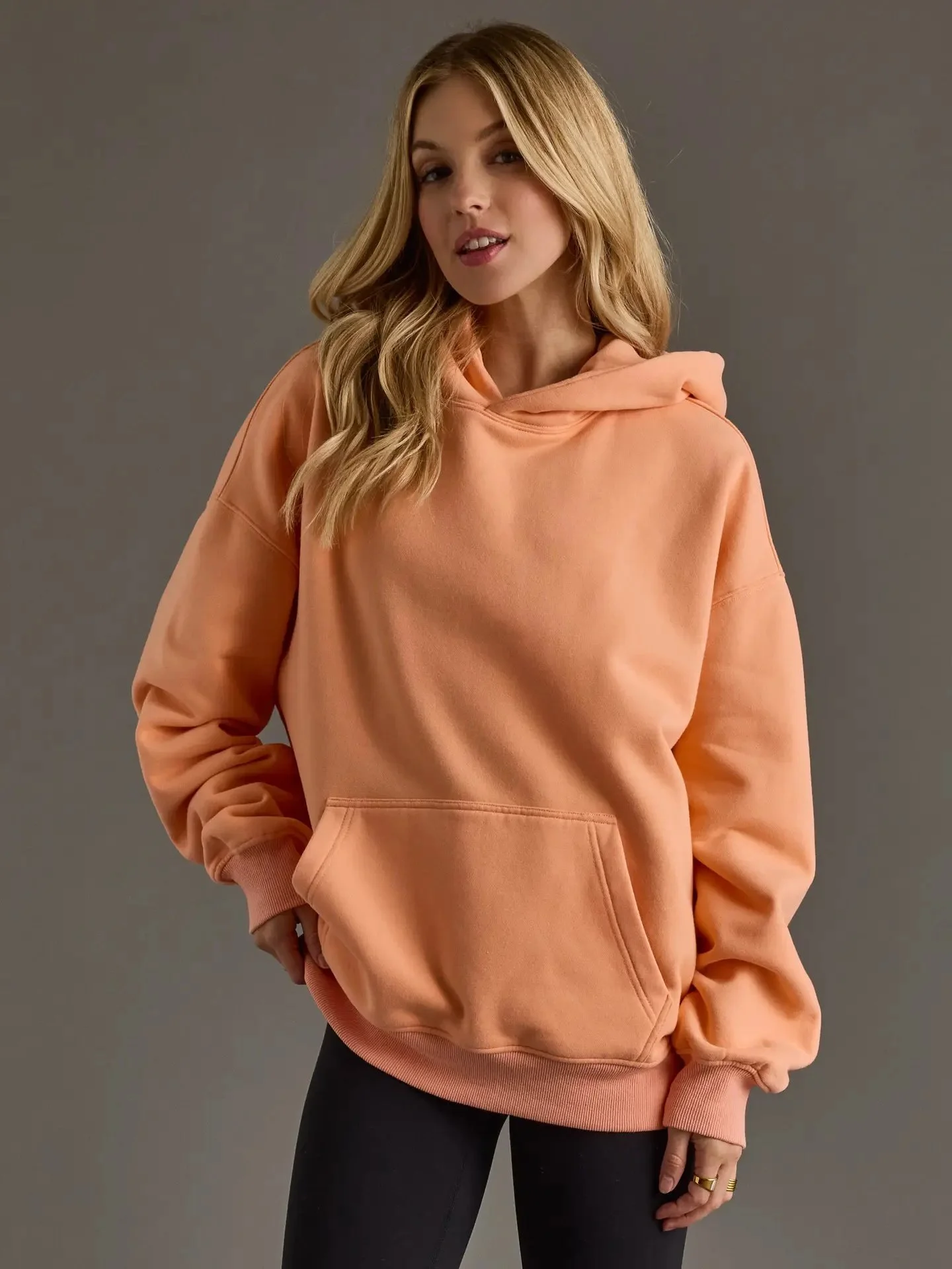 Lt. Orange Panache Hooded Sweatshirt