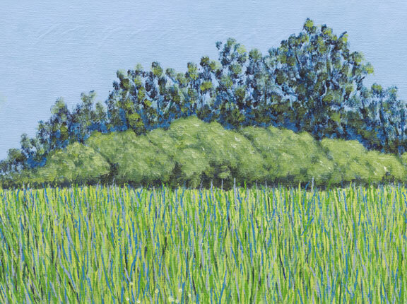 SPRING GRASS acrylic 16x20 SOLD