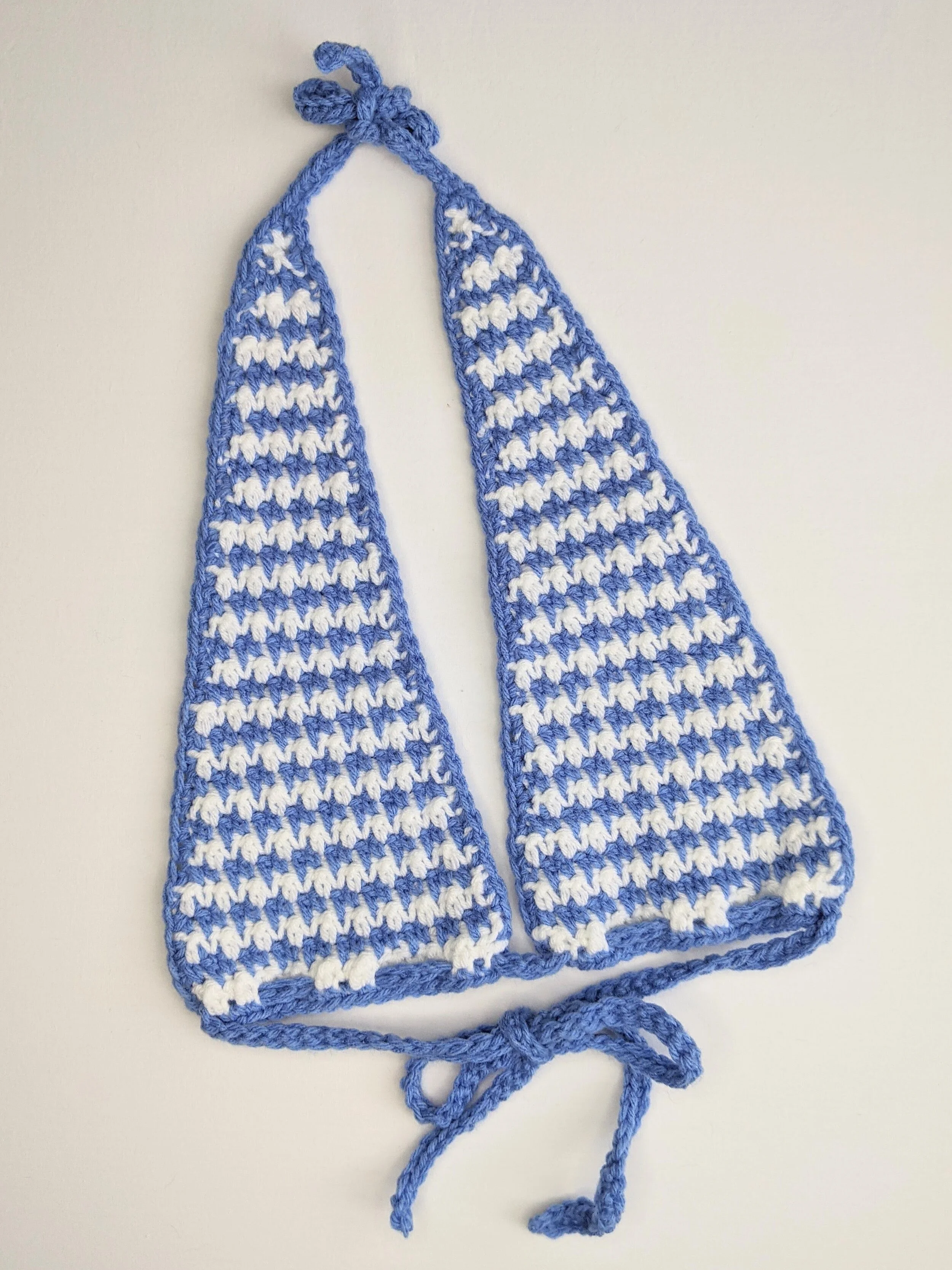 houndstooth stitch halter top crochet pattern