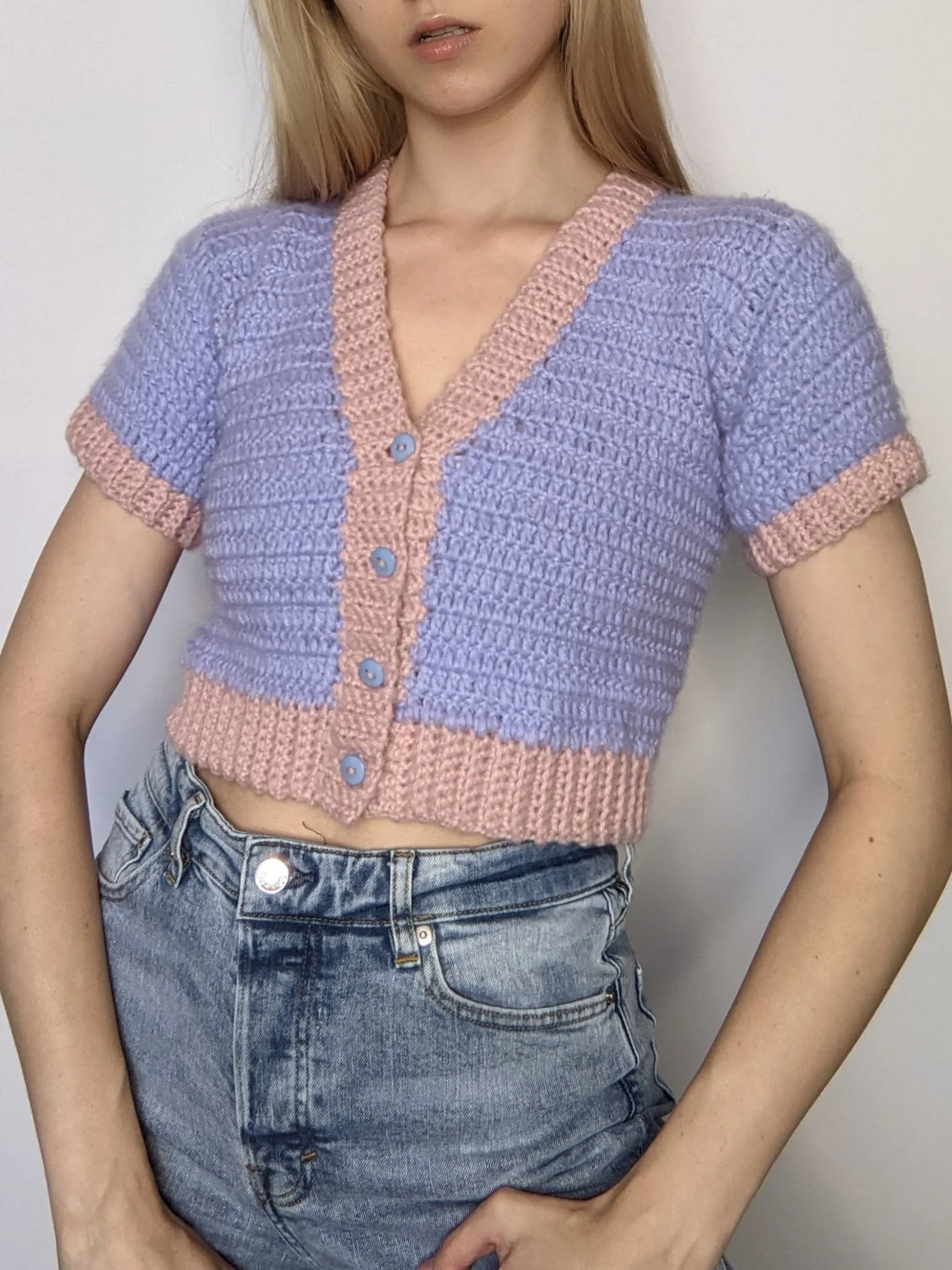 cute cropped cardigan crochet pattern