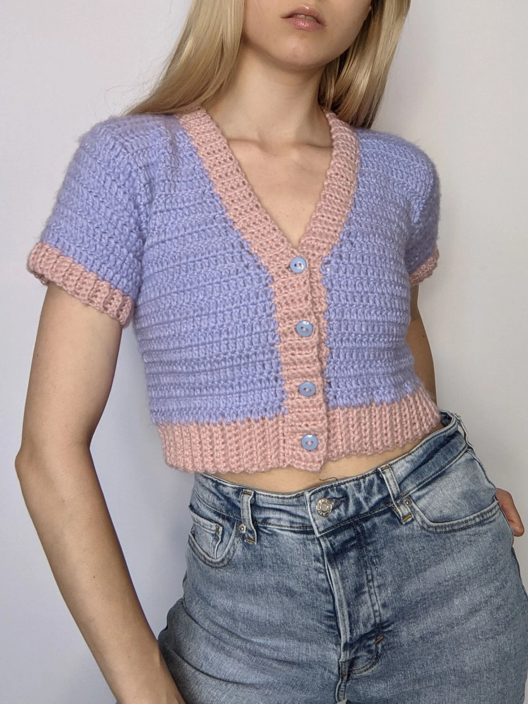 cute cropped cardigan crochet pattern