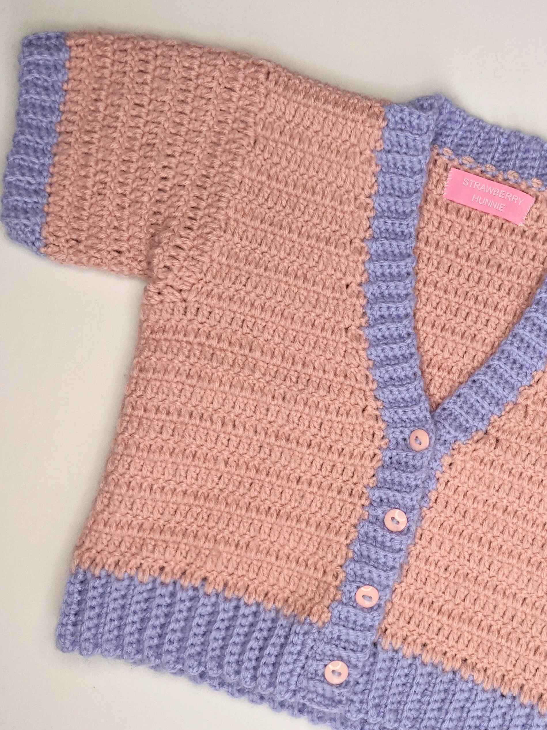 cute cropped cardigan crochet pattern