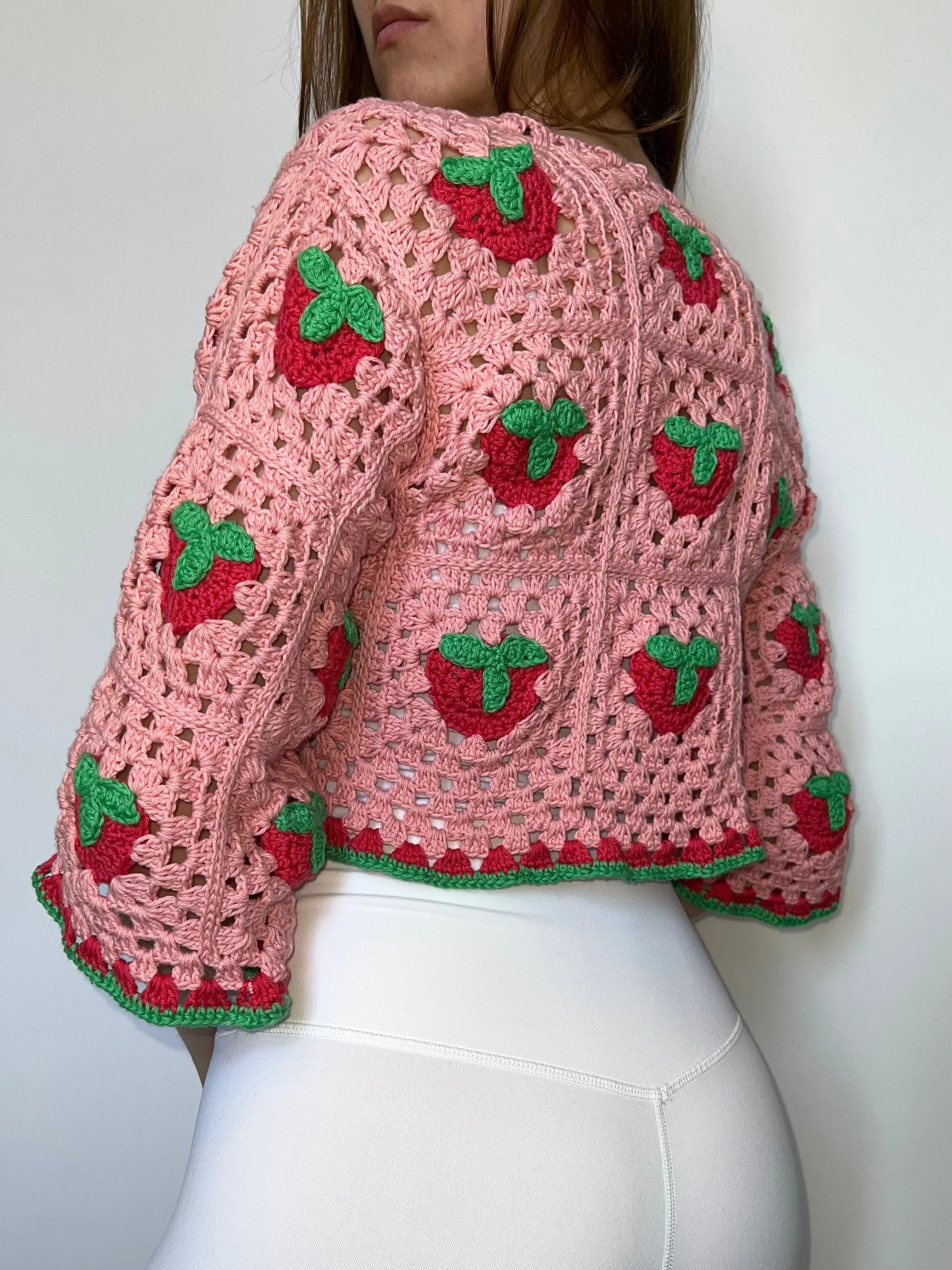 strawberry cardigan crochet patterns