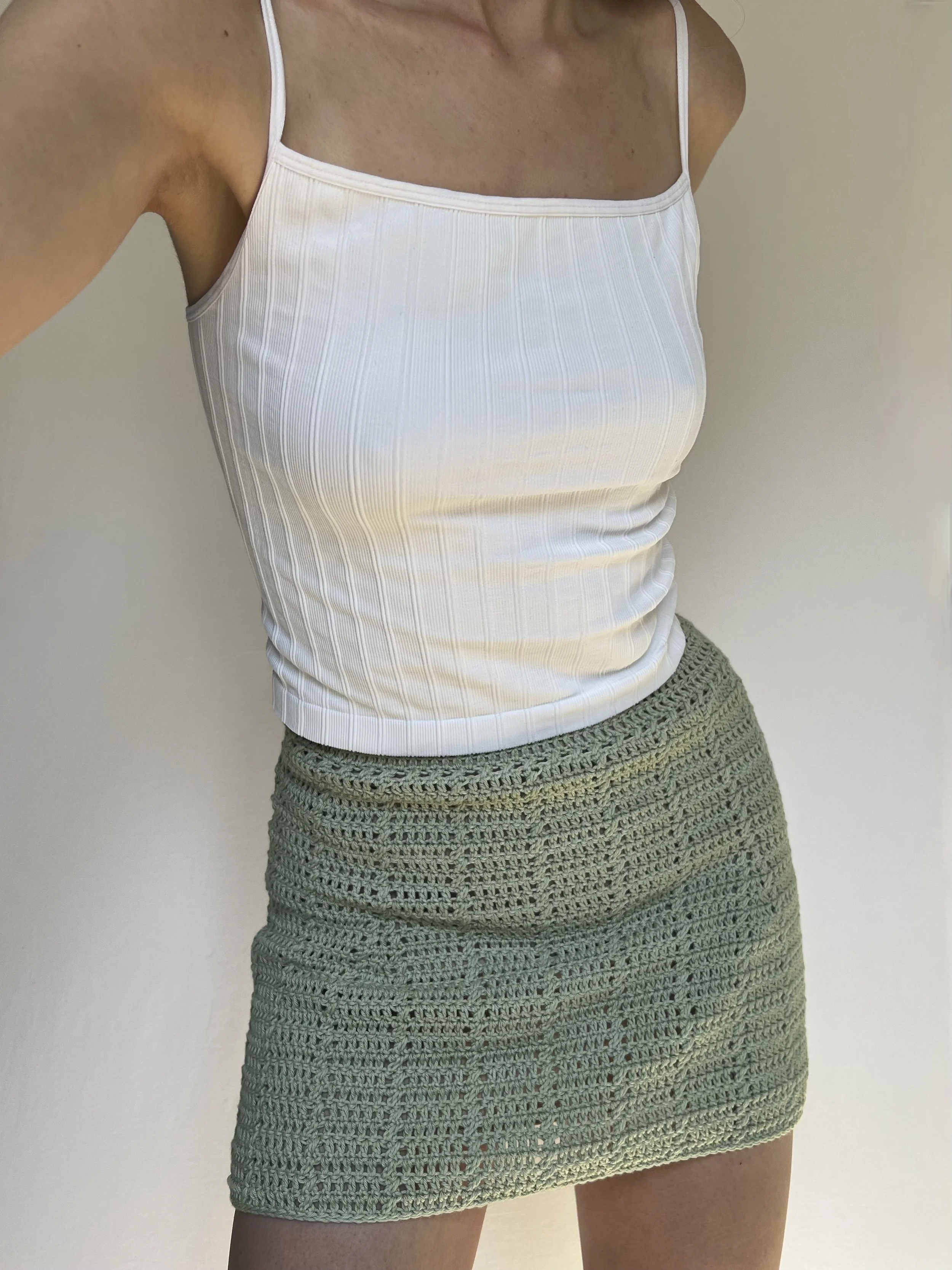easy simple summer skirt crochet pattern
