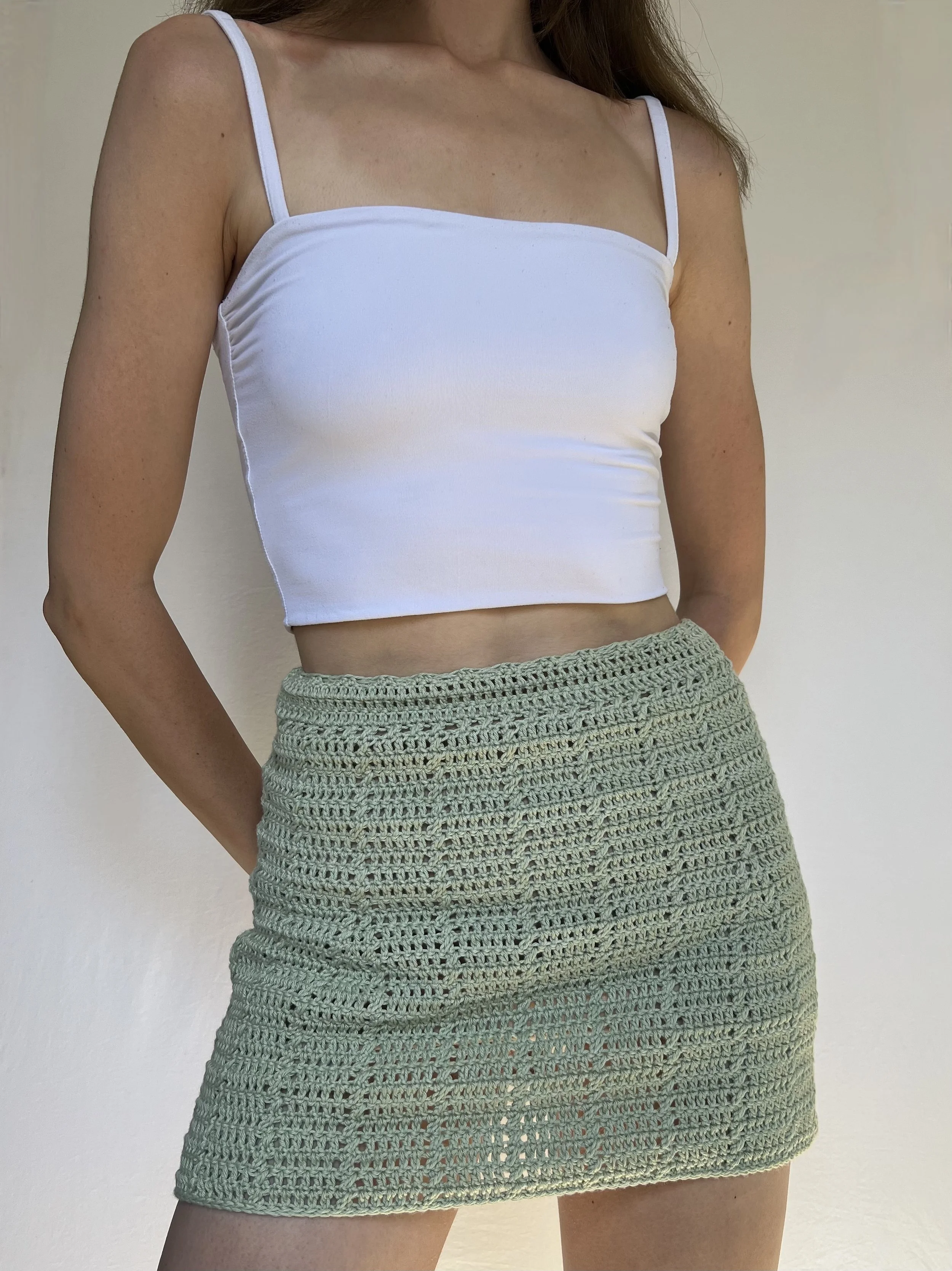 easy simple summer skirt crochet pattern