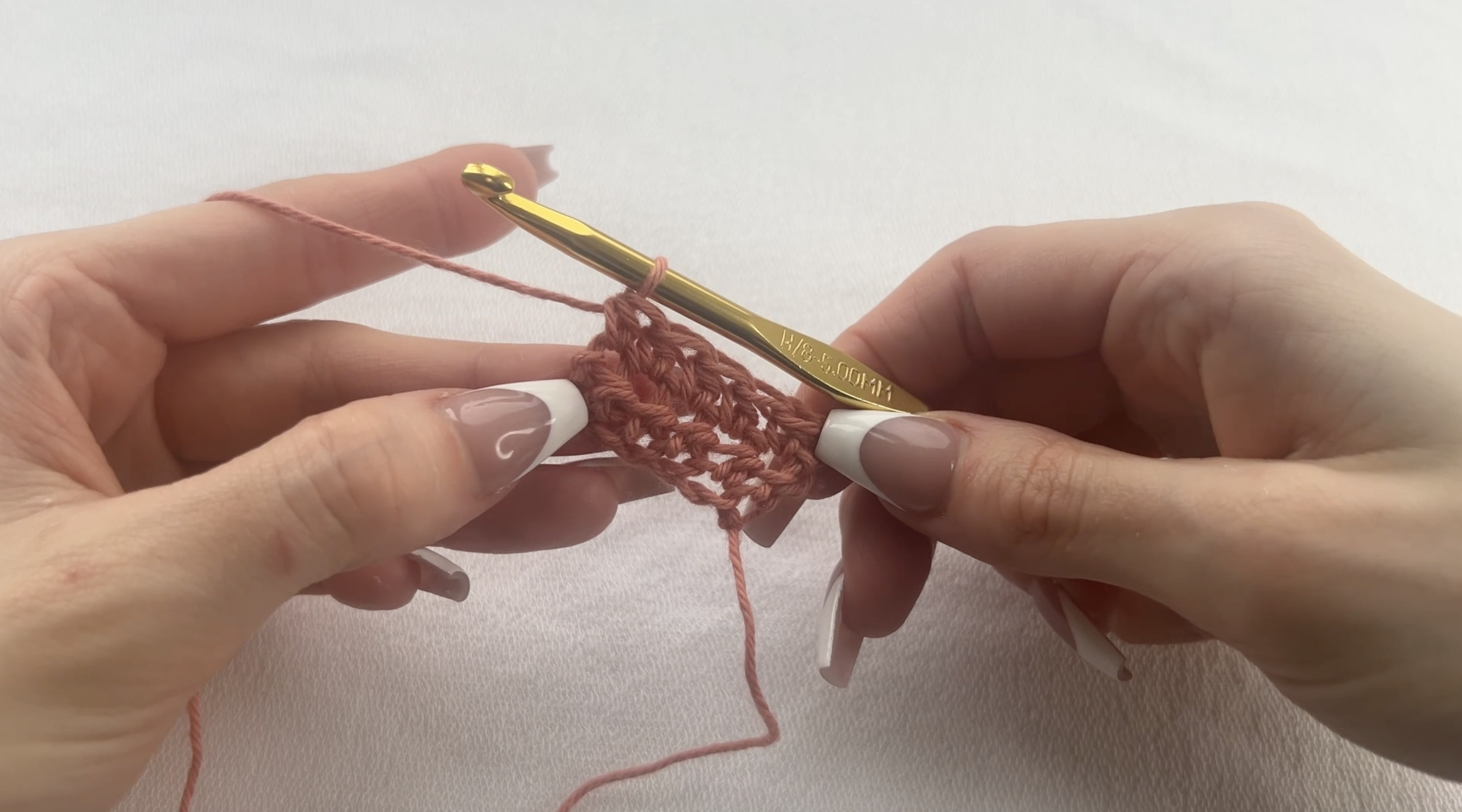 How to half double crochet