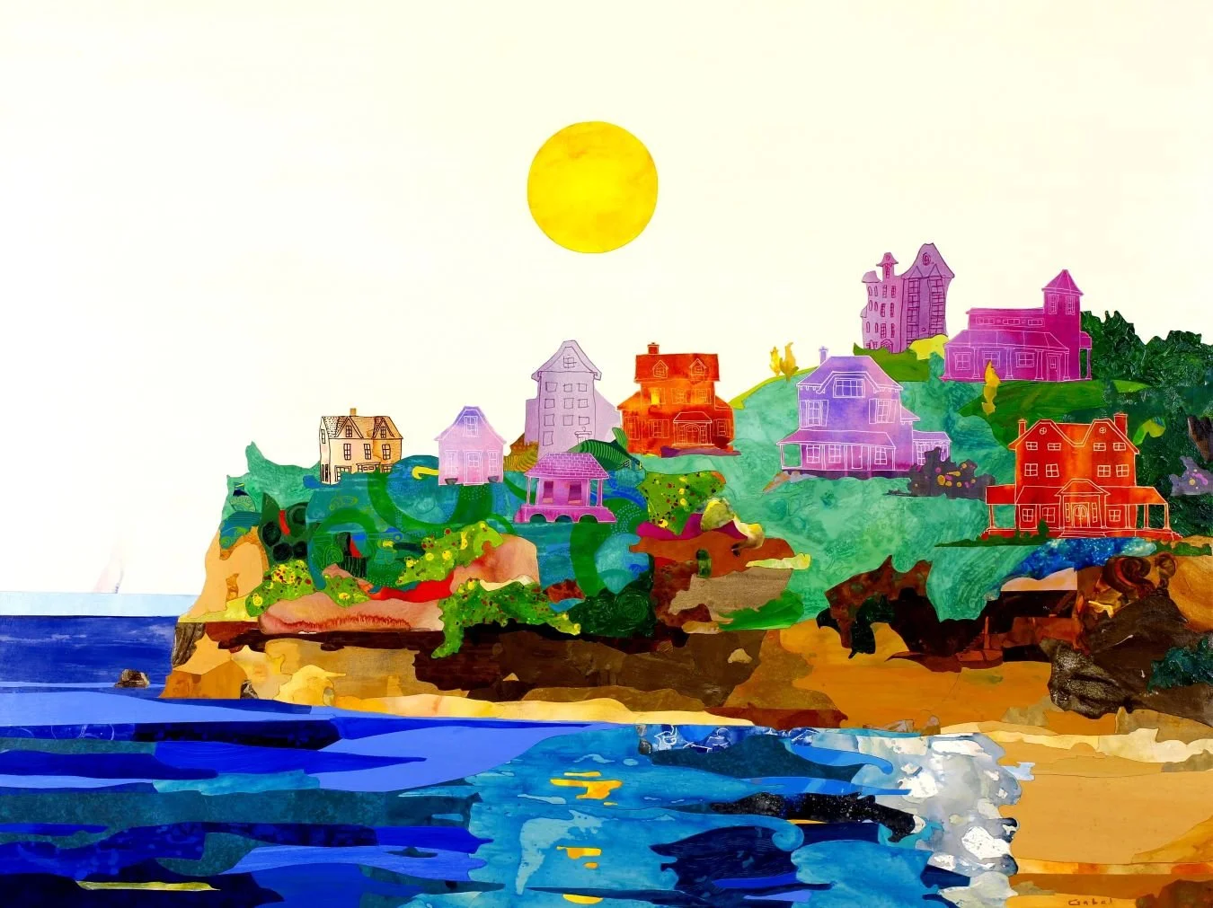 Beach Plum (SOLD 1/14/24)
48"x64"
mixed media collage