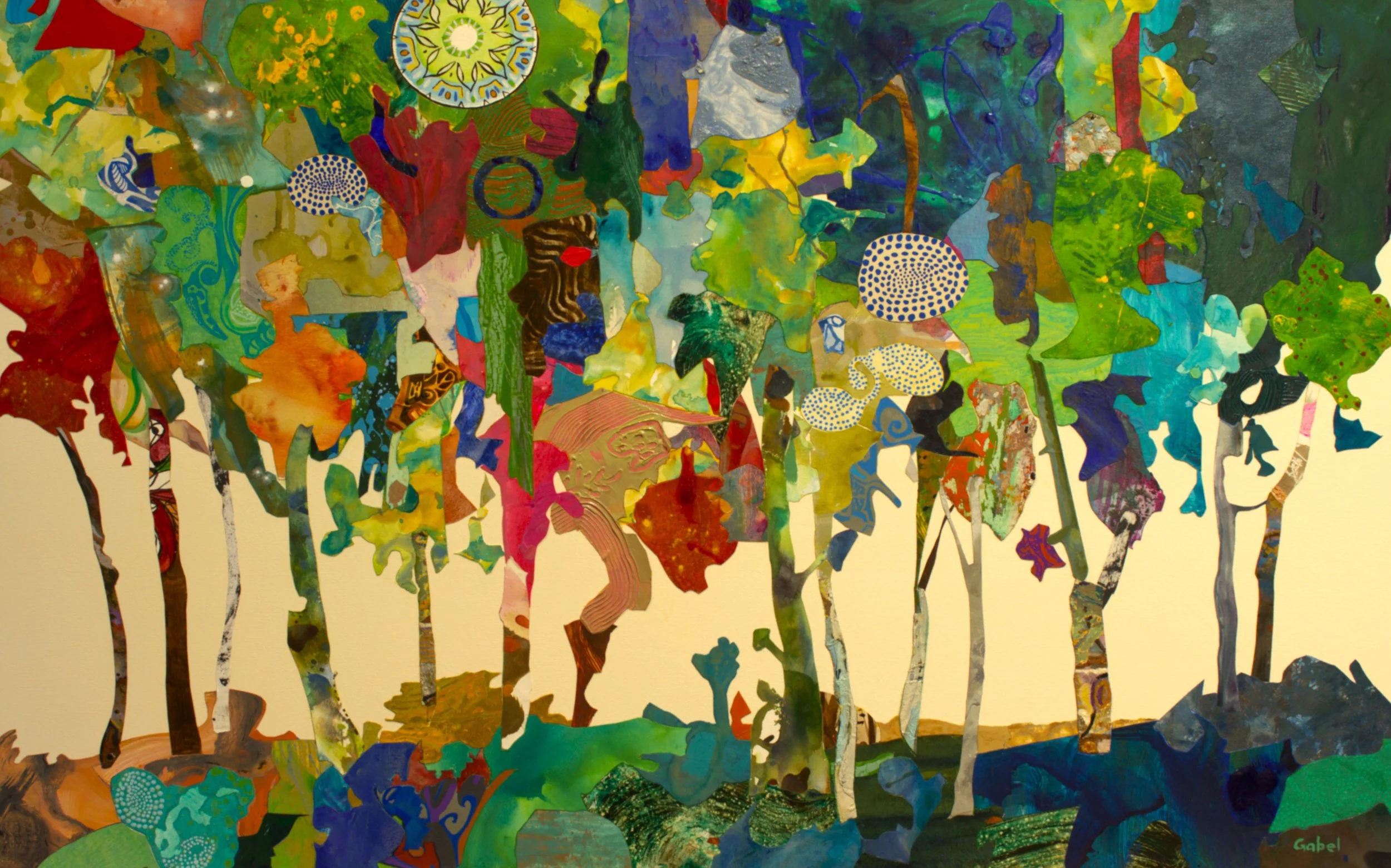Cool Patch
30"x48"
mixed media collage