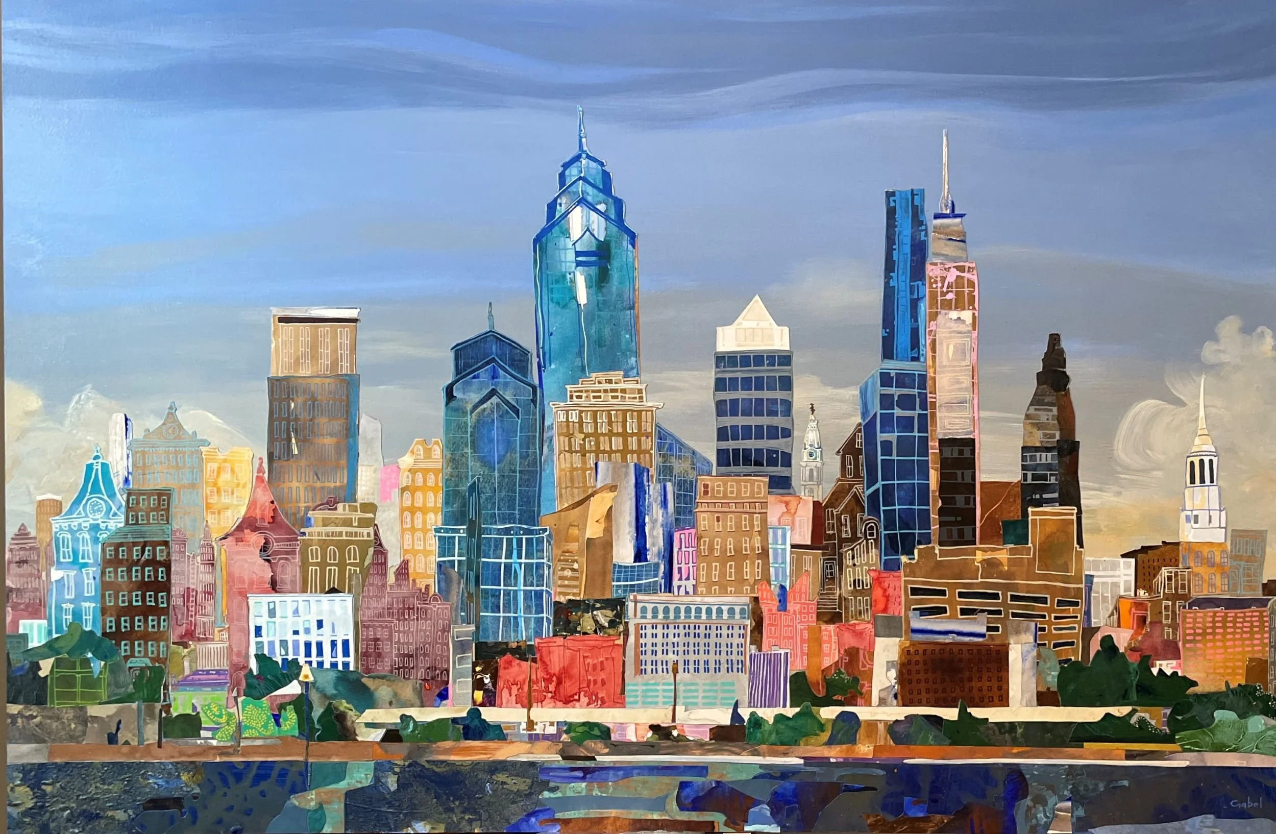 Commission (Philadelphia) 
60"x40"
SOLD
mixed media collage