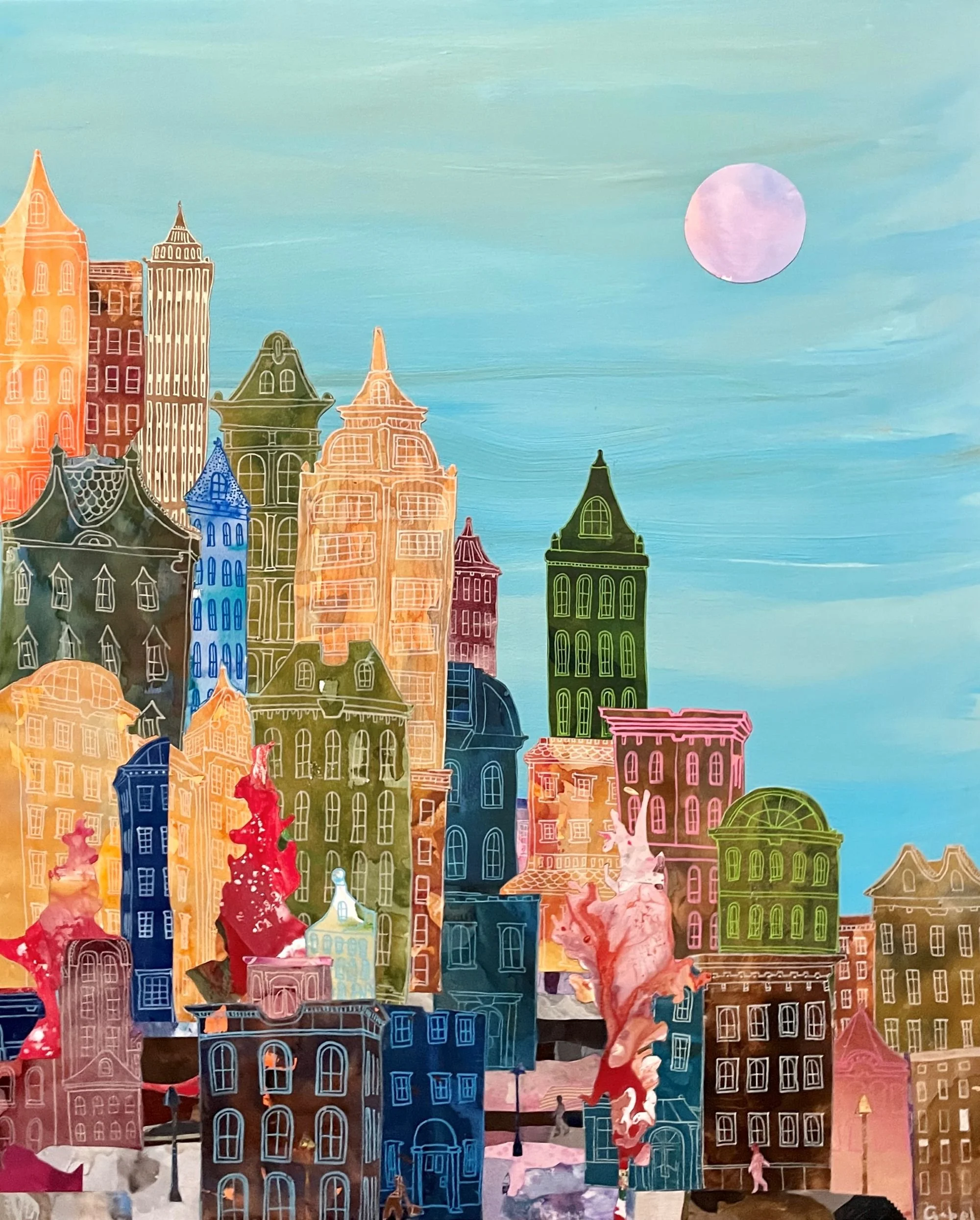 Burg Hill (SOLD 5/9/26)
34"x25"
mixed media collage